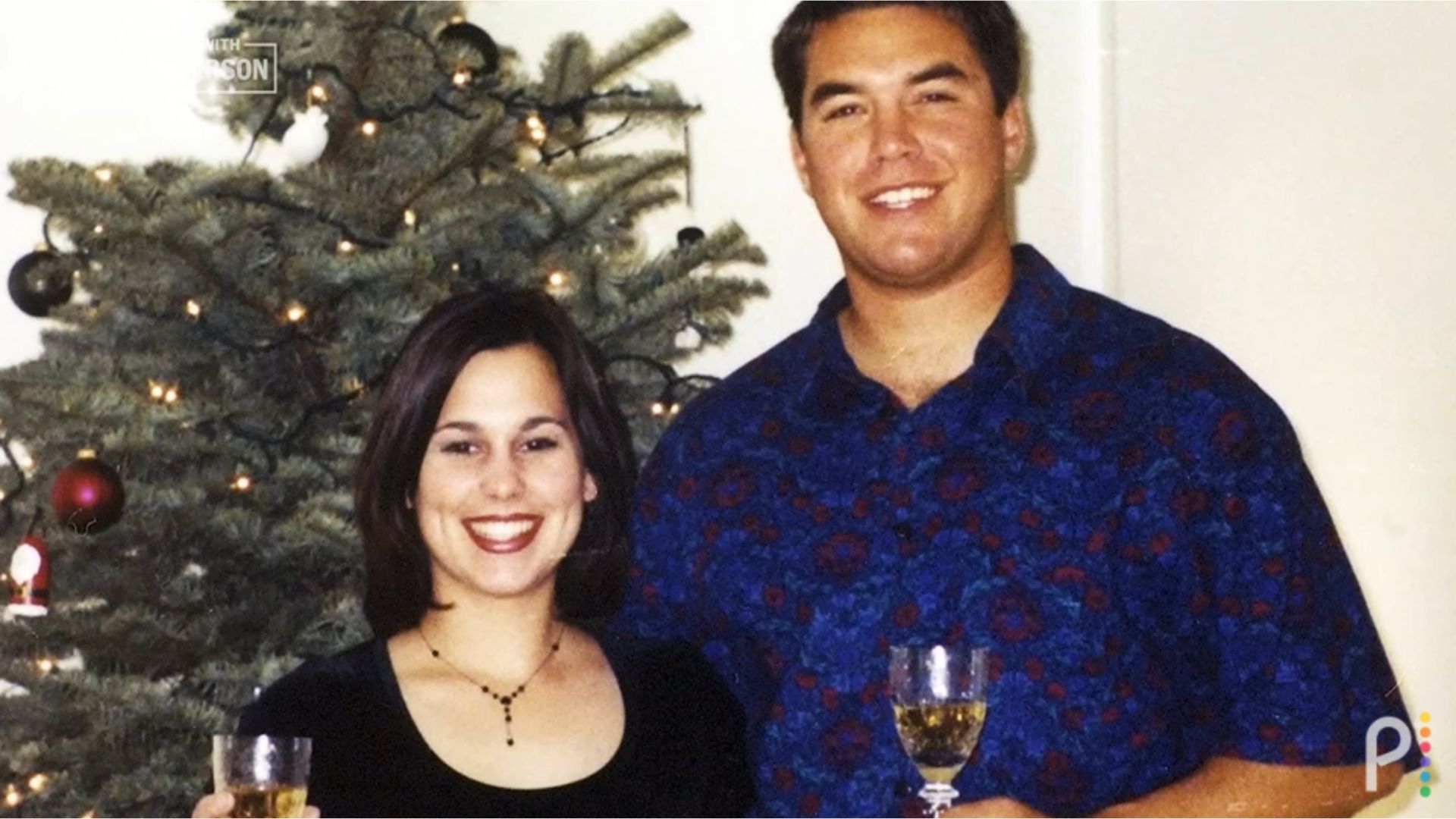 Scott Peterson and his wife, Laci Peterson (Image via Peacock)