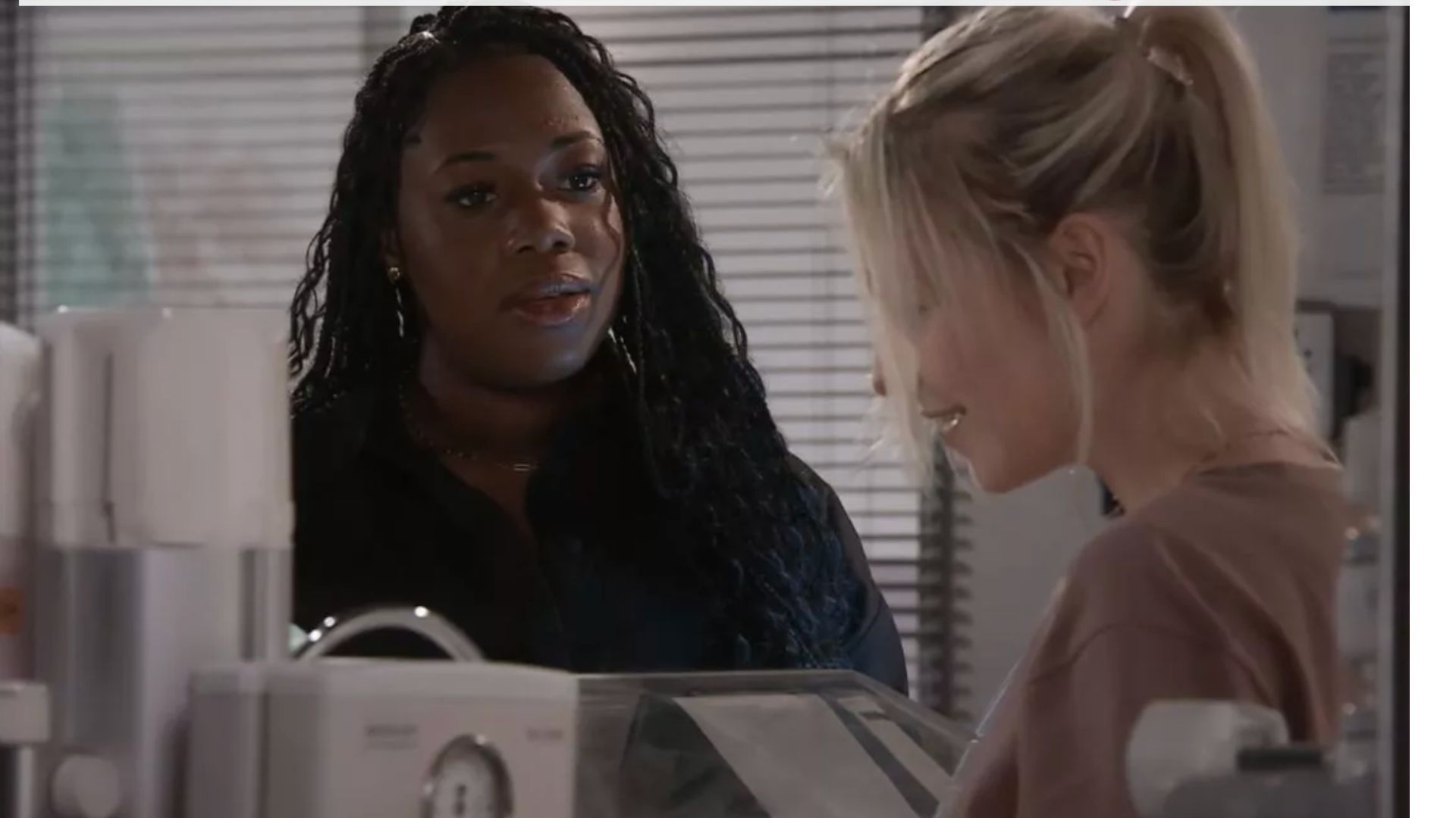 Dee Dee and Lauren talk about Joel on Coronation Street | Image Source: ITV