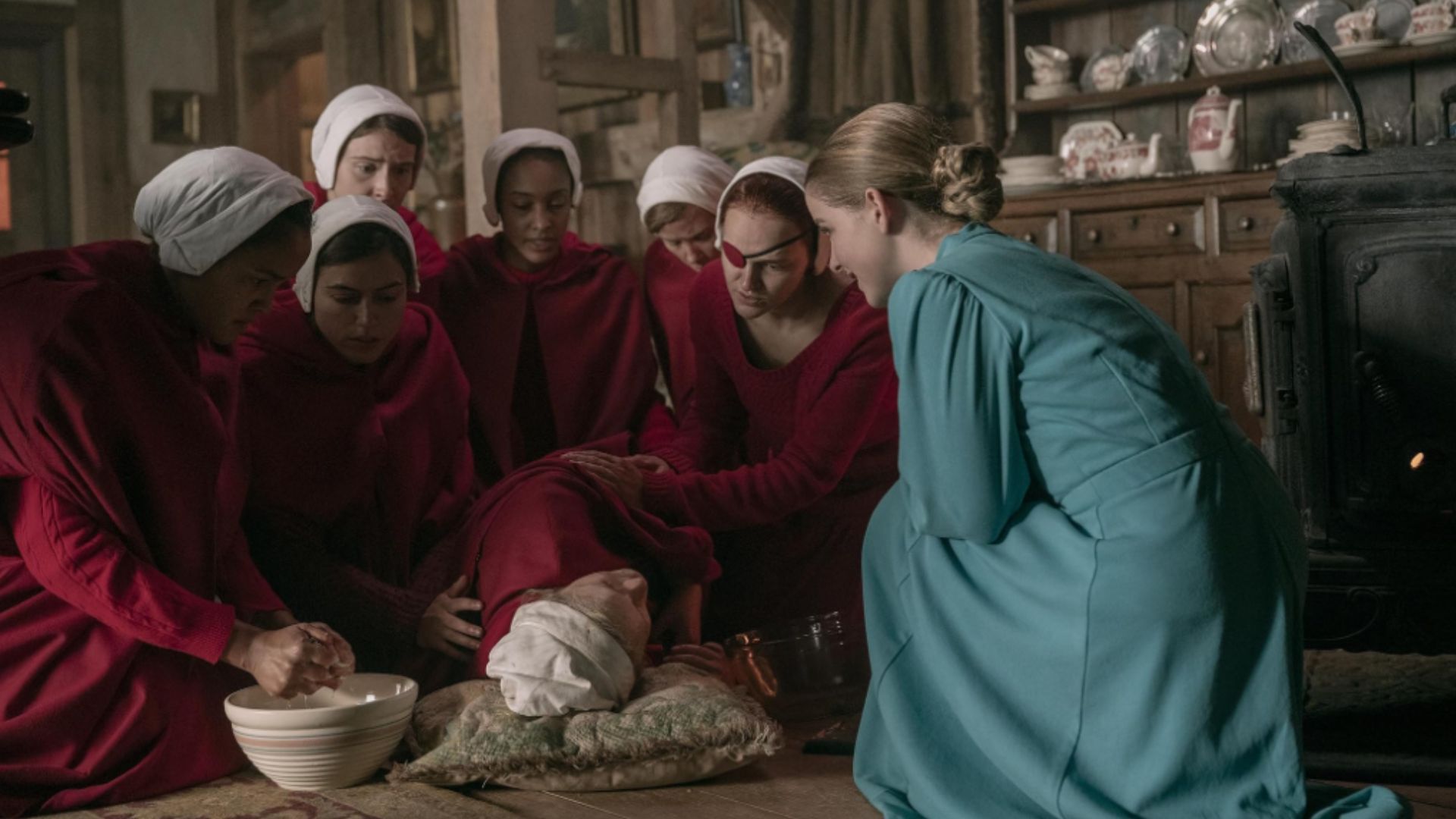 The Handmaids (Image via Hulu)