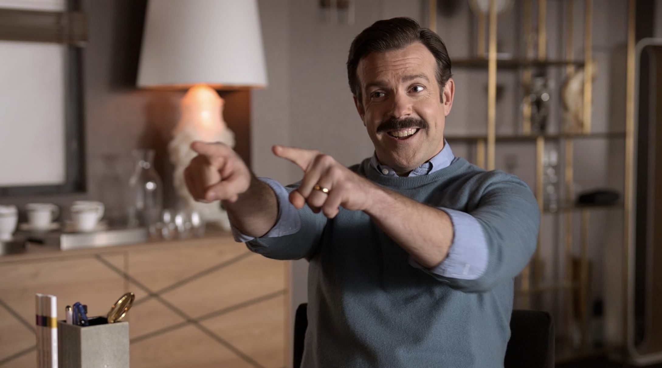 Jason Sudeikis in Ted Lasso (Image via Apple TV+)