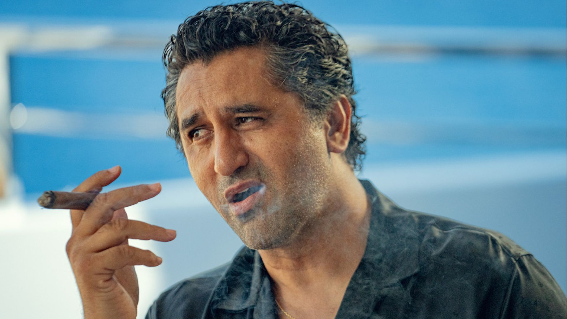 Cliff Curtis as Poseidon (Image via Netflix)