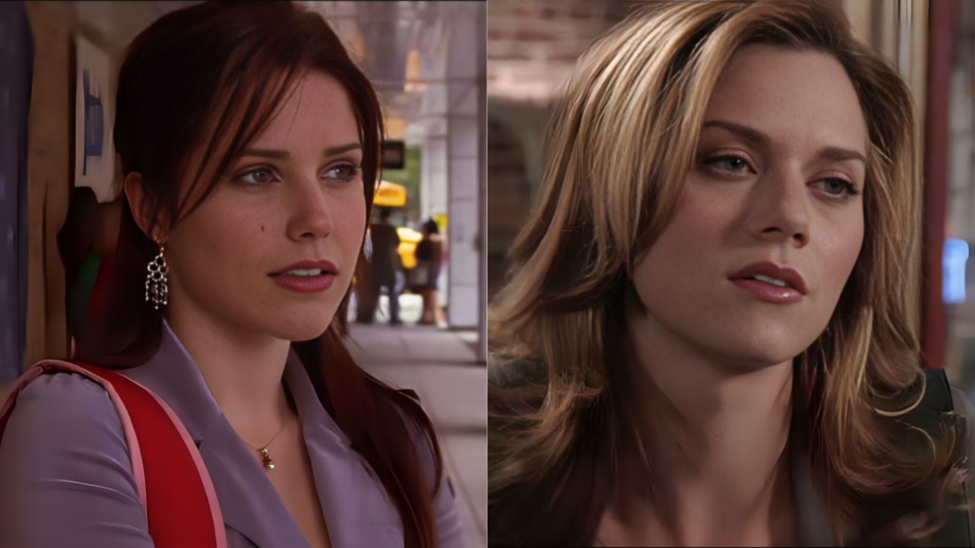 Sophia Bush (left) and Hilarie Burton Morgan (right) in One Tree Hill | Images via The WB/The CW