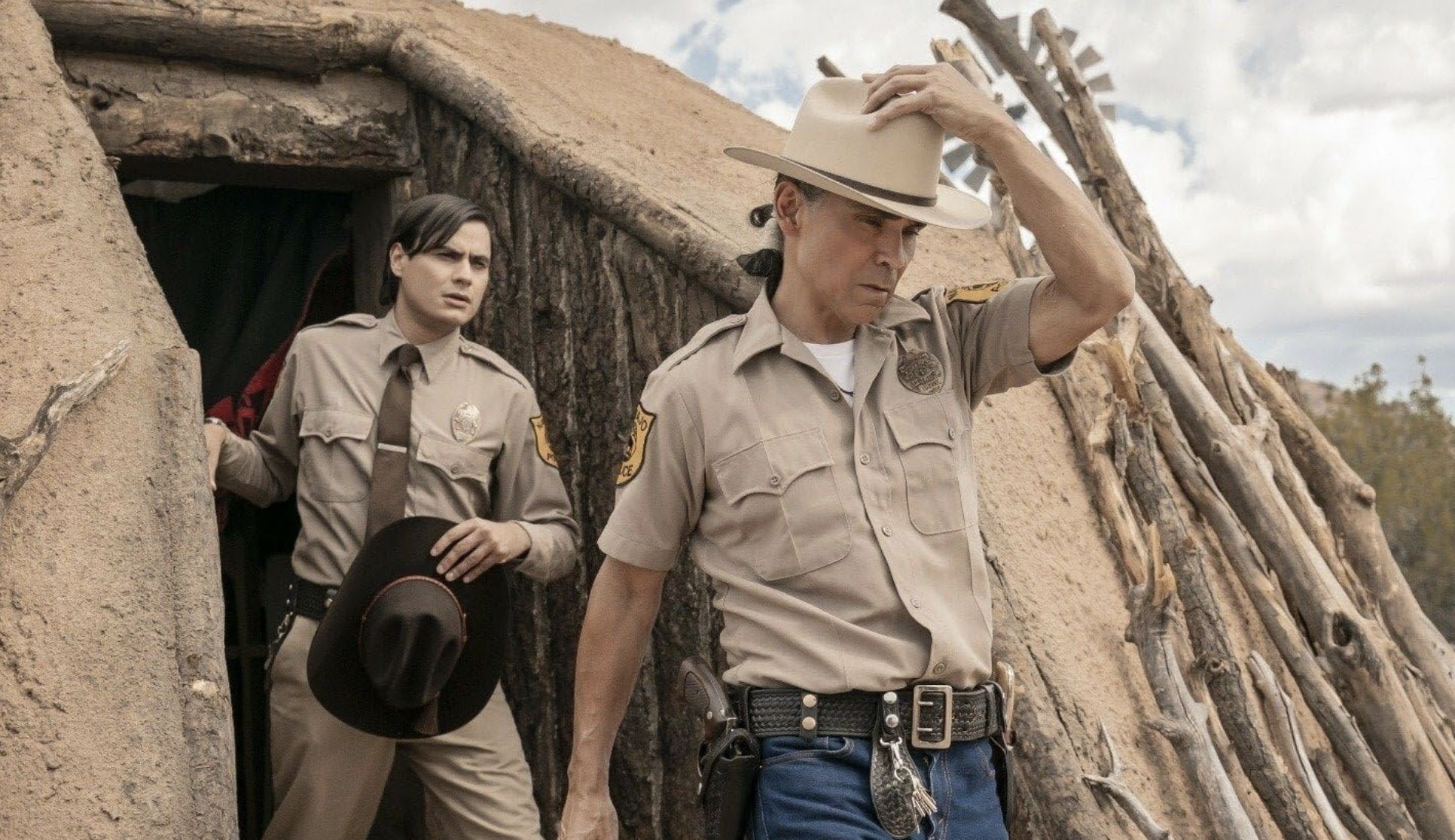 Zahn McClarnon and Kiowa Gordon (Image via AMC)