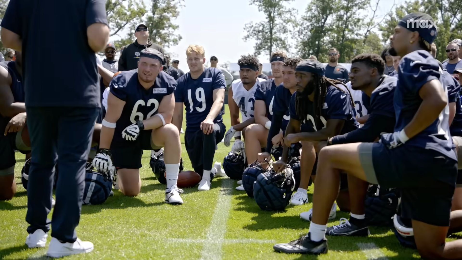 HBO presents BTS of football teams with Hard Knocks: Training Camp with the Chicago Bears | Img Src: HBO Max