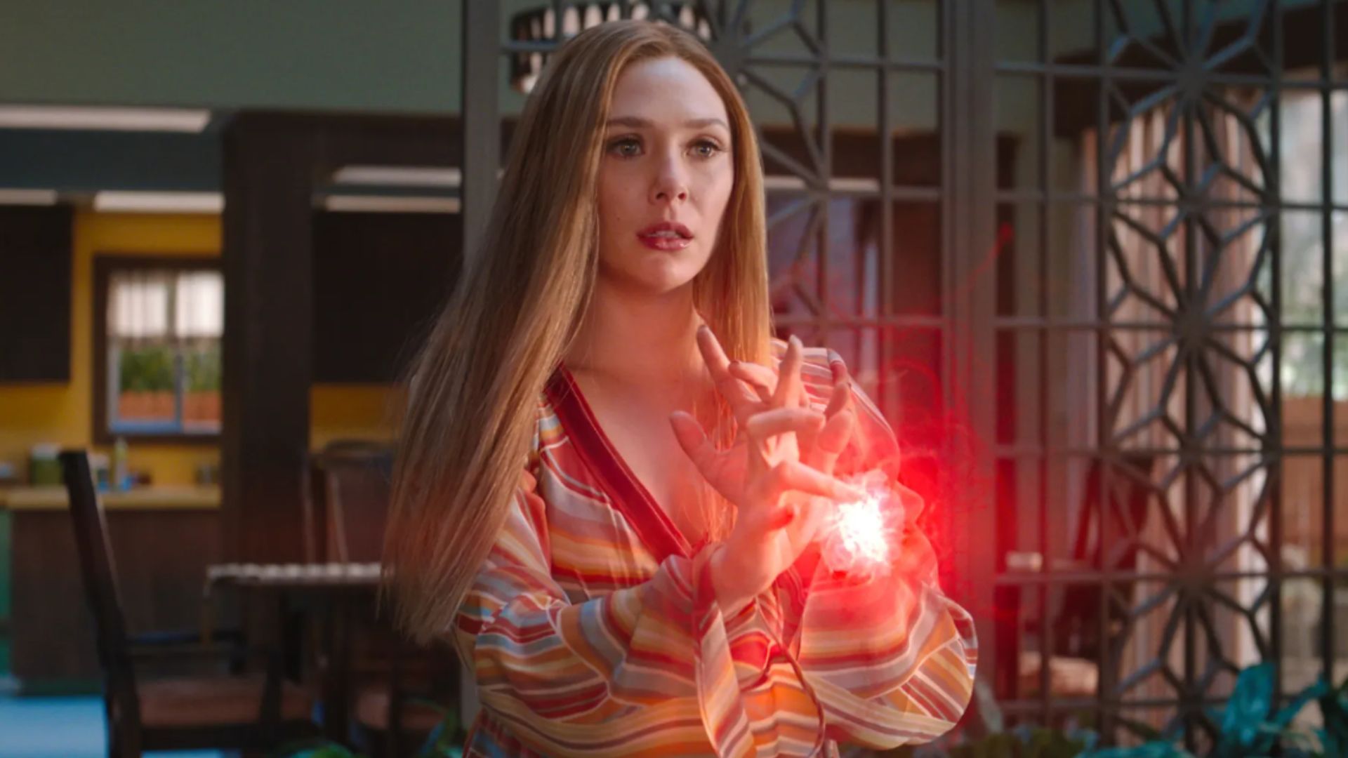 Scarlet Witch in WandaVision | Image Source: Disney Plus