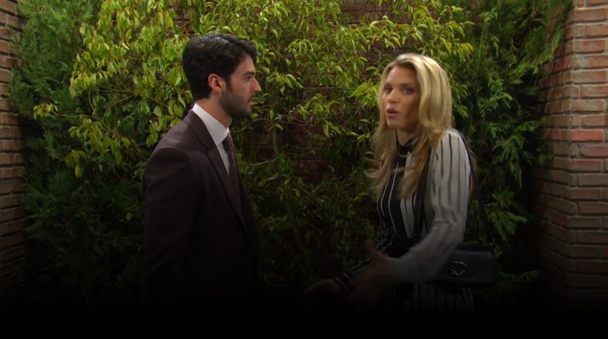 Mark and &quot;Abigail&quot; (AnnaLynne McCord) consider their next move. 