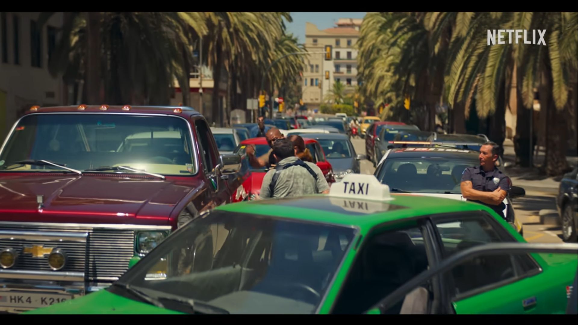 The traffic scene (Image Source: Netflix)