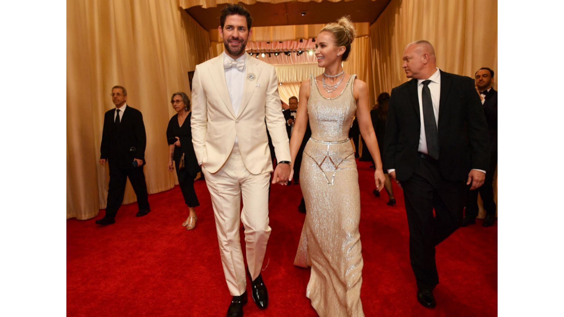 John Krasinski and Emily Blunt in The Oscars (Image via ABC)