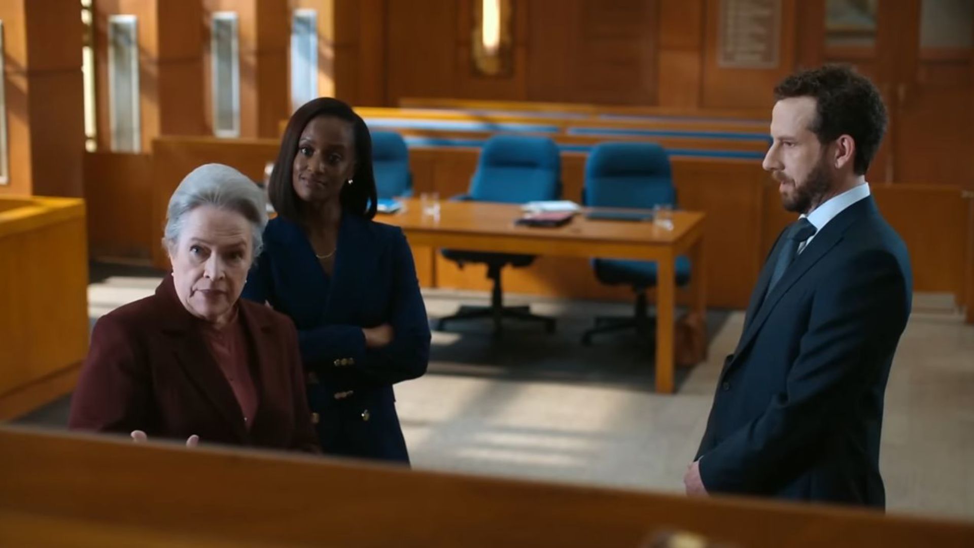 Madeline encourages Raymond to go to trial where she finds a crucial piece of evidence that helps them win the case | Image Source: CBS Studios