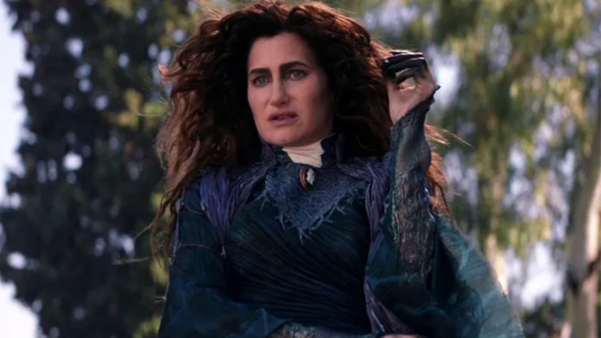 Kathryn Hanh as Agatha from WandaVision | Image Source: Disney Plus