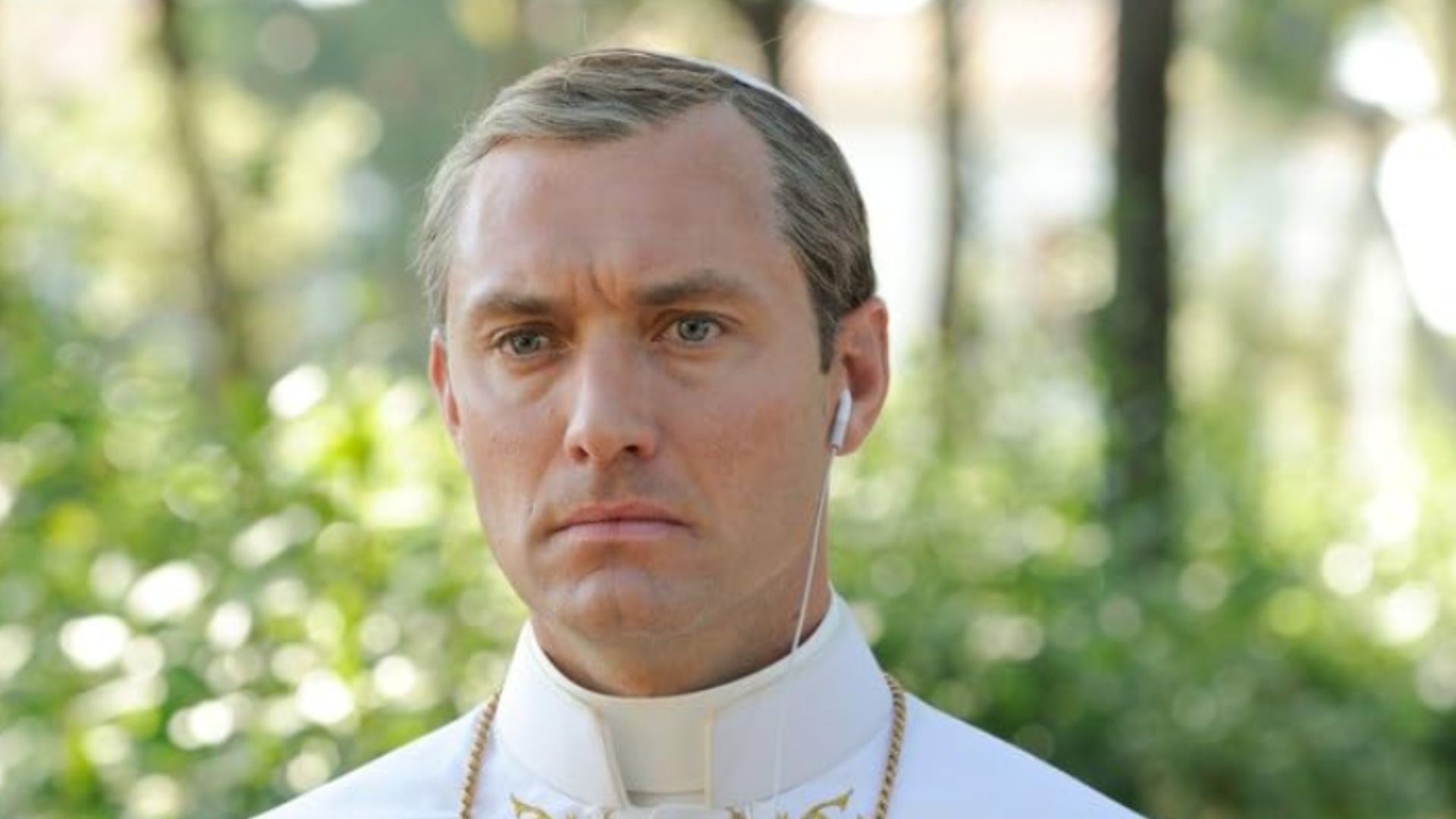 A still image from The Young Pope (Image via HBO)