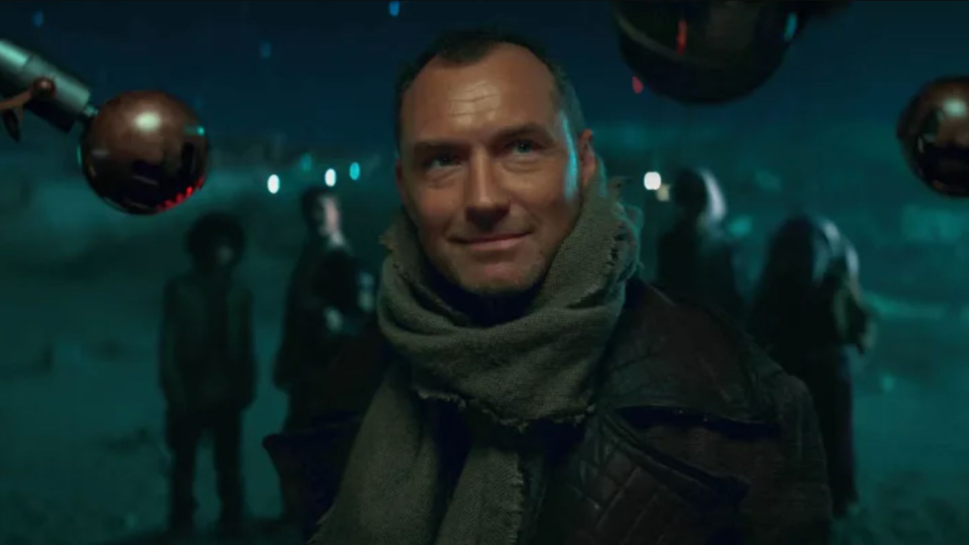 Jude Law as Jod Na Nawood from a still in the trailer of Star Wars: Skeleton Crew | Image Source: Disney Plus