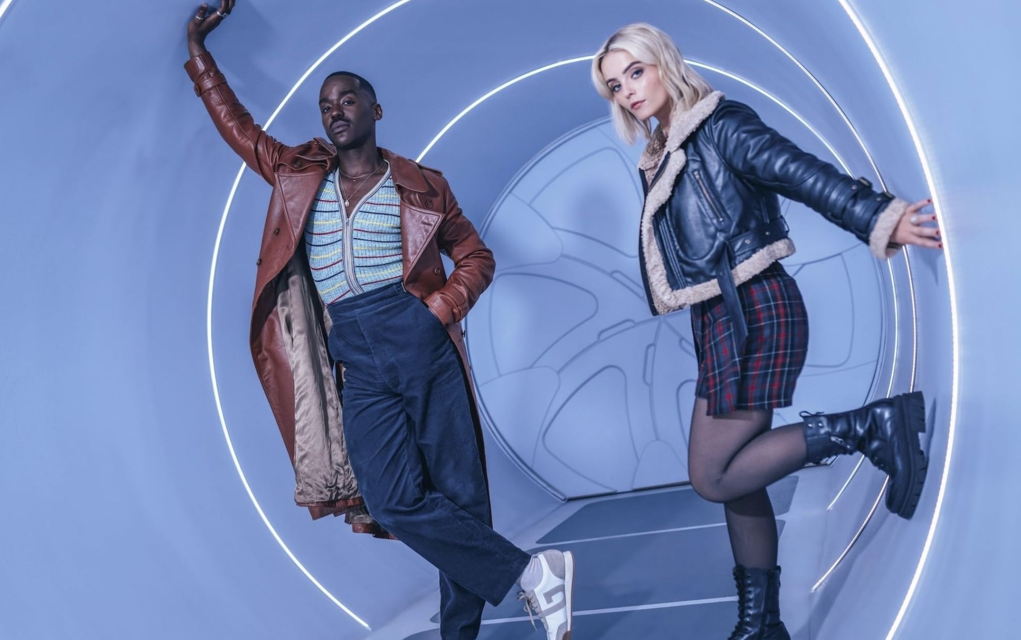 Ncuti Gatwa and Millie Gibson in Doctor Who (Image via Disney+)