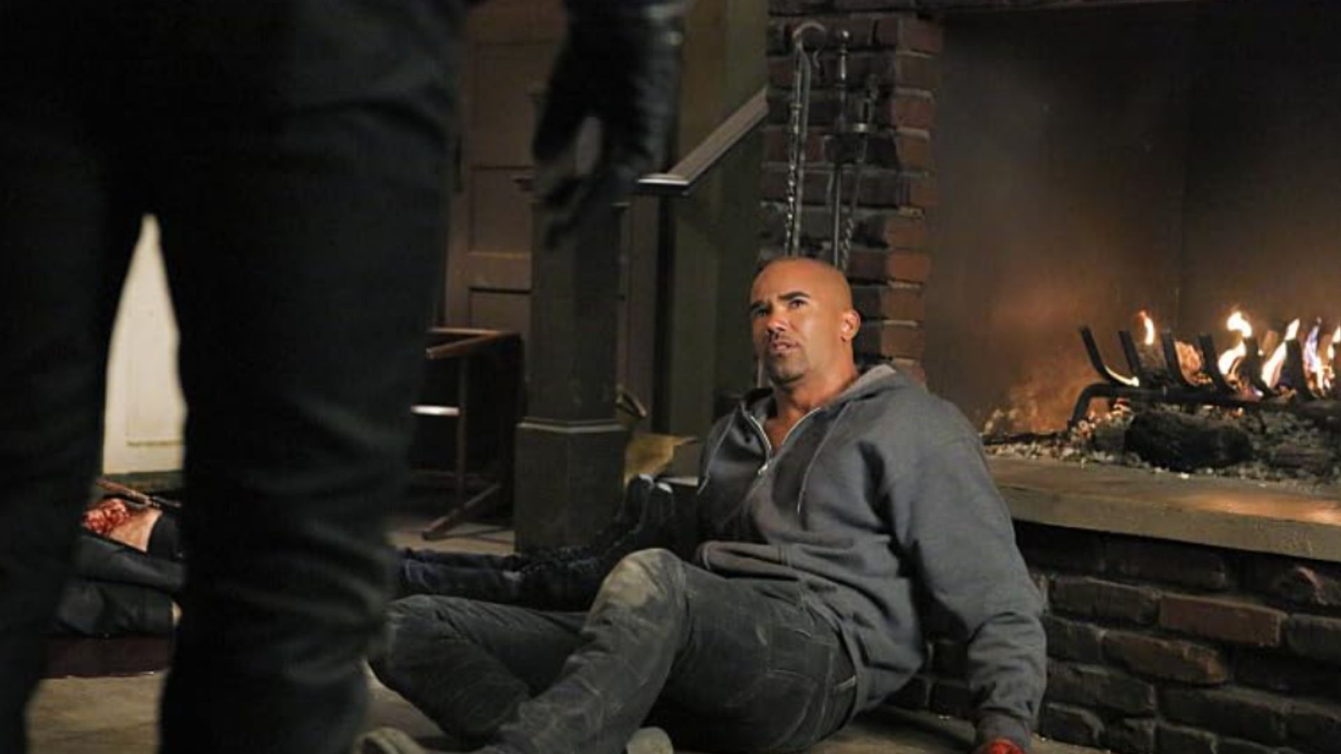 Derek Morgan bids farewell (Image via Hulu)