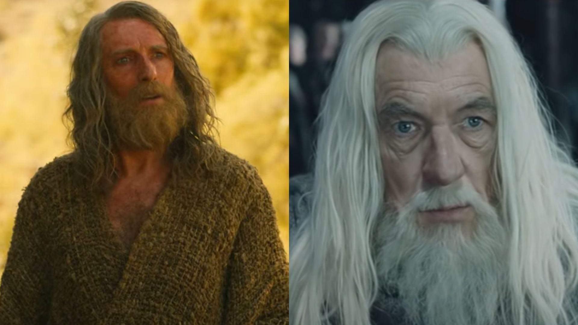 Similarity between Gandalf and The Stranger (Image via Prime Video)