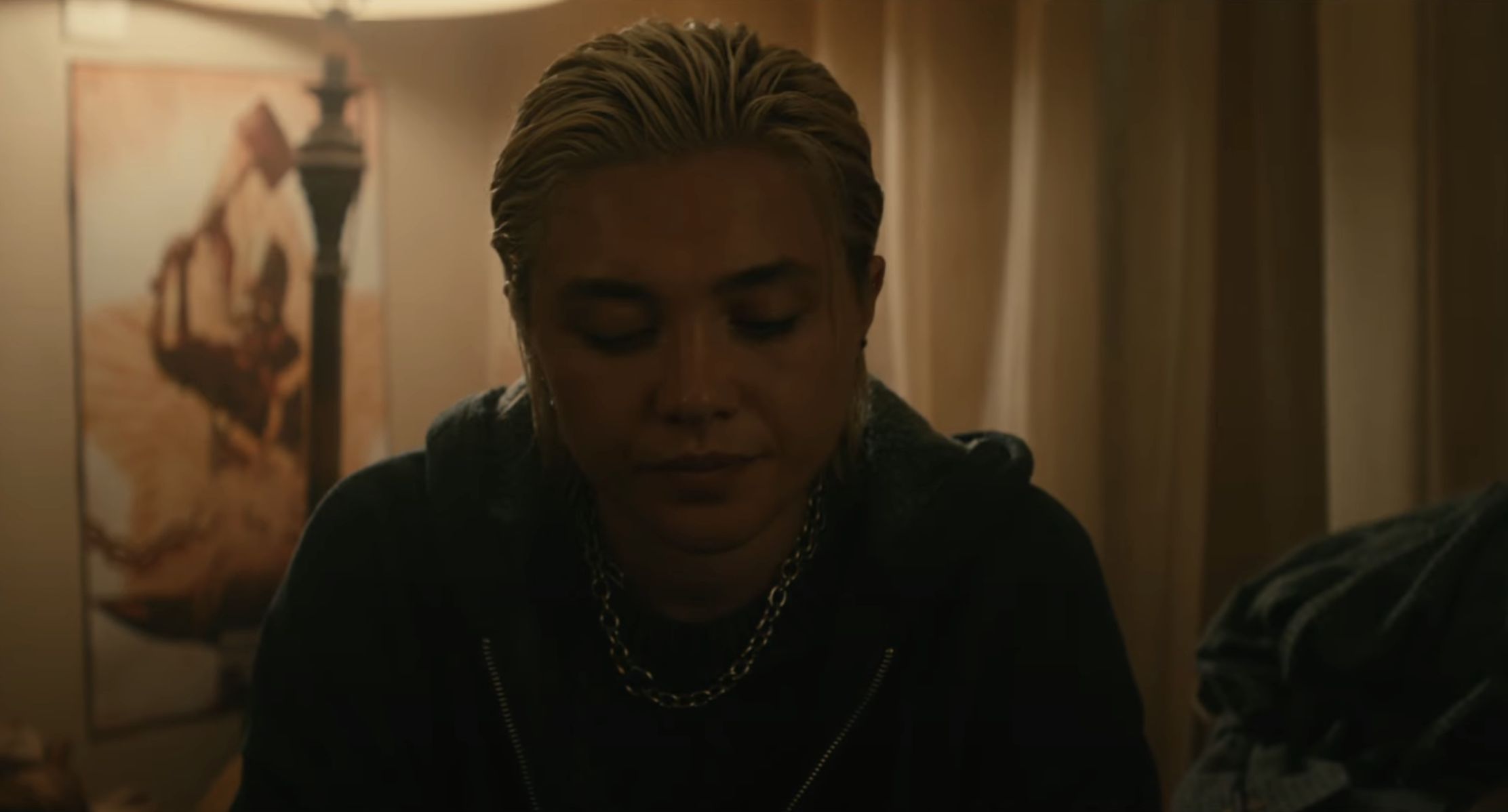 Florence Pugh in the Thunderbolts* trailer (Image via Marvel)