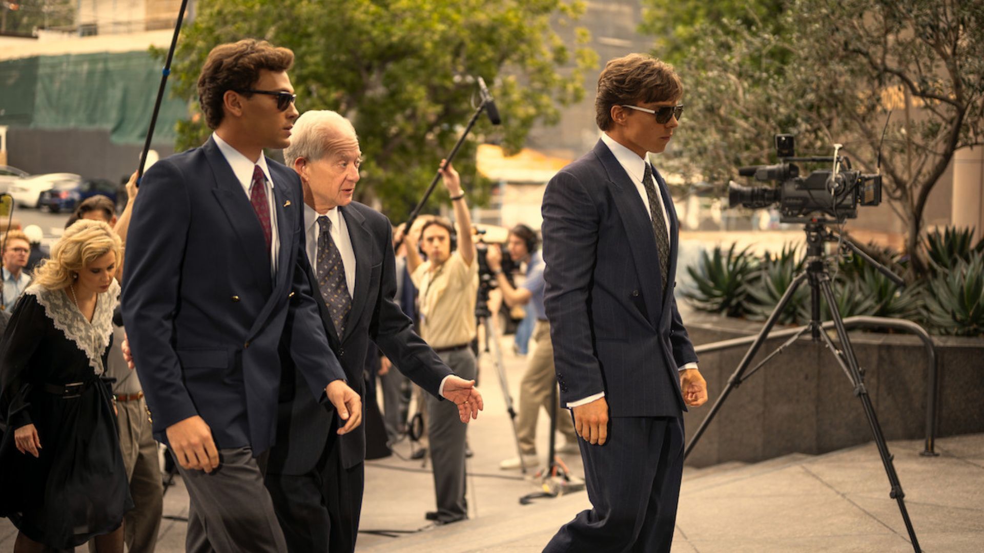 Cooper Koch and Nicholas Chavez plays the Menendez brothers (Image Source: Netflix)