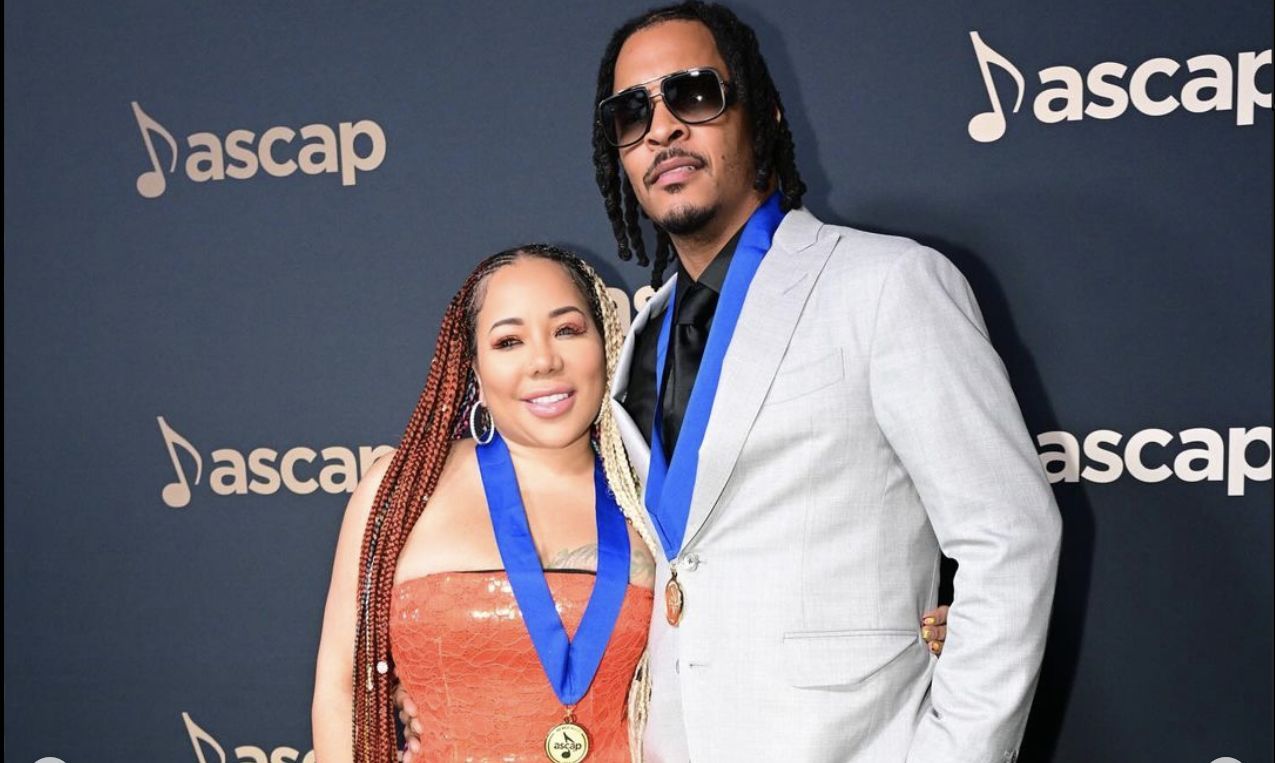 Rapper Clifford &quot;T.I.&quot; Harris and his wife, singer Tameka Tiny Harris (Image via Instagram/@majorgirl)