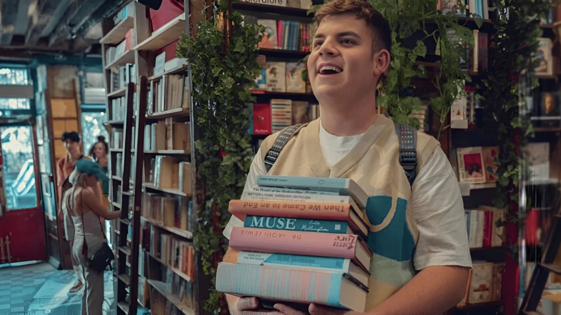 Isaac is fond of books (Image Source: Netflix)