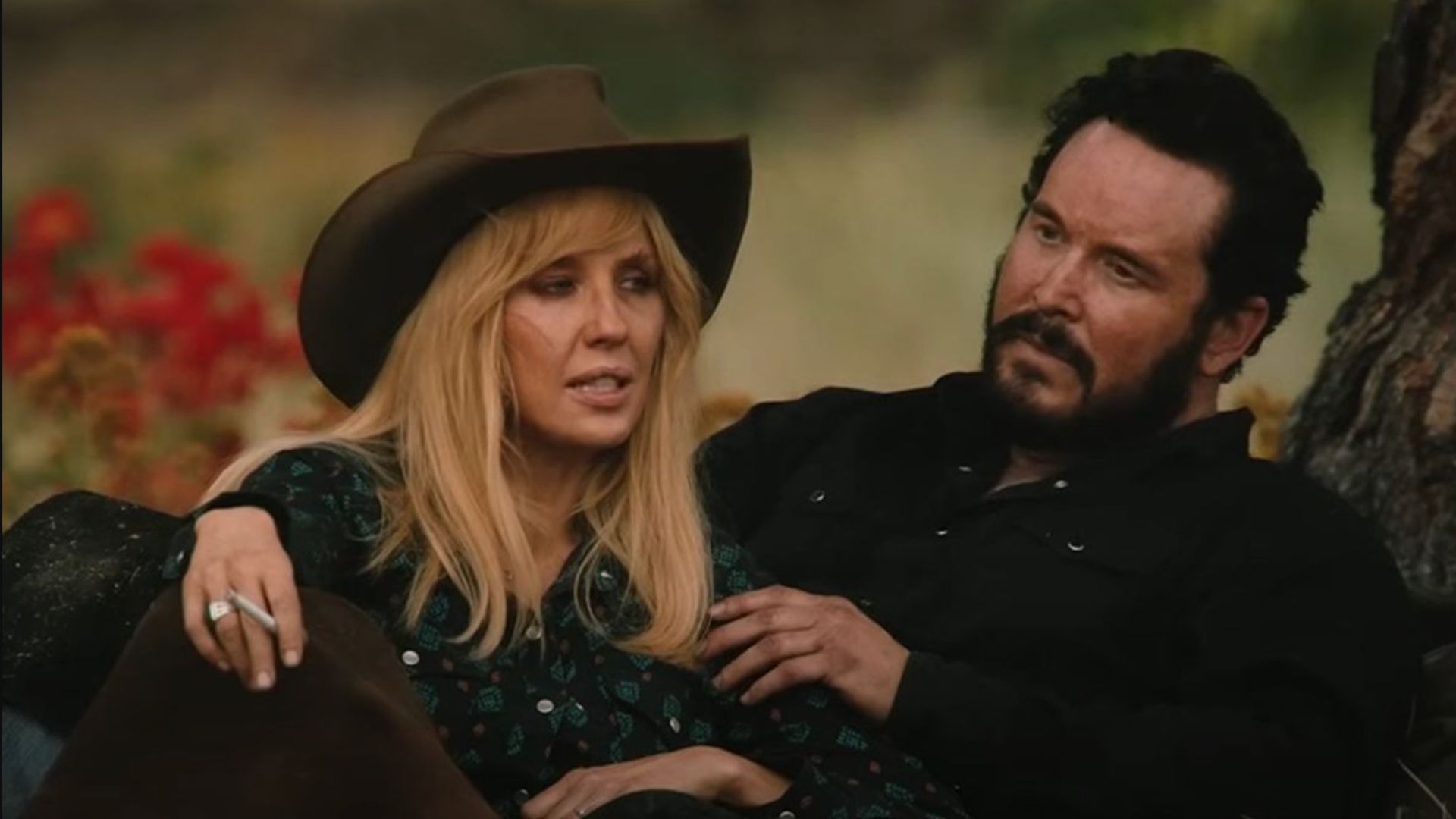 Beth and Rip in a still from Yellowstone | Image Source: Peacock