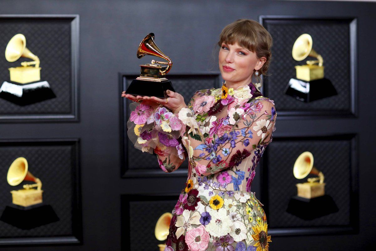 Taylor Swift at 63rd annual Grammy Awards (Image via X/@spotifyswiftie)