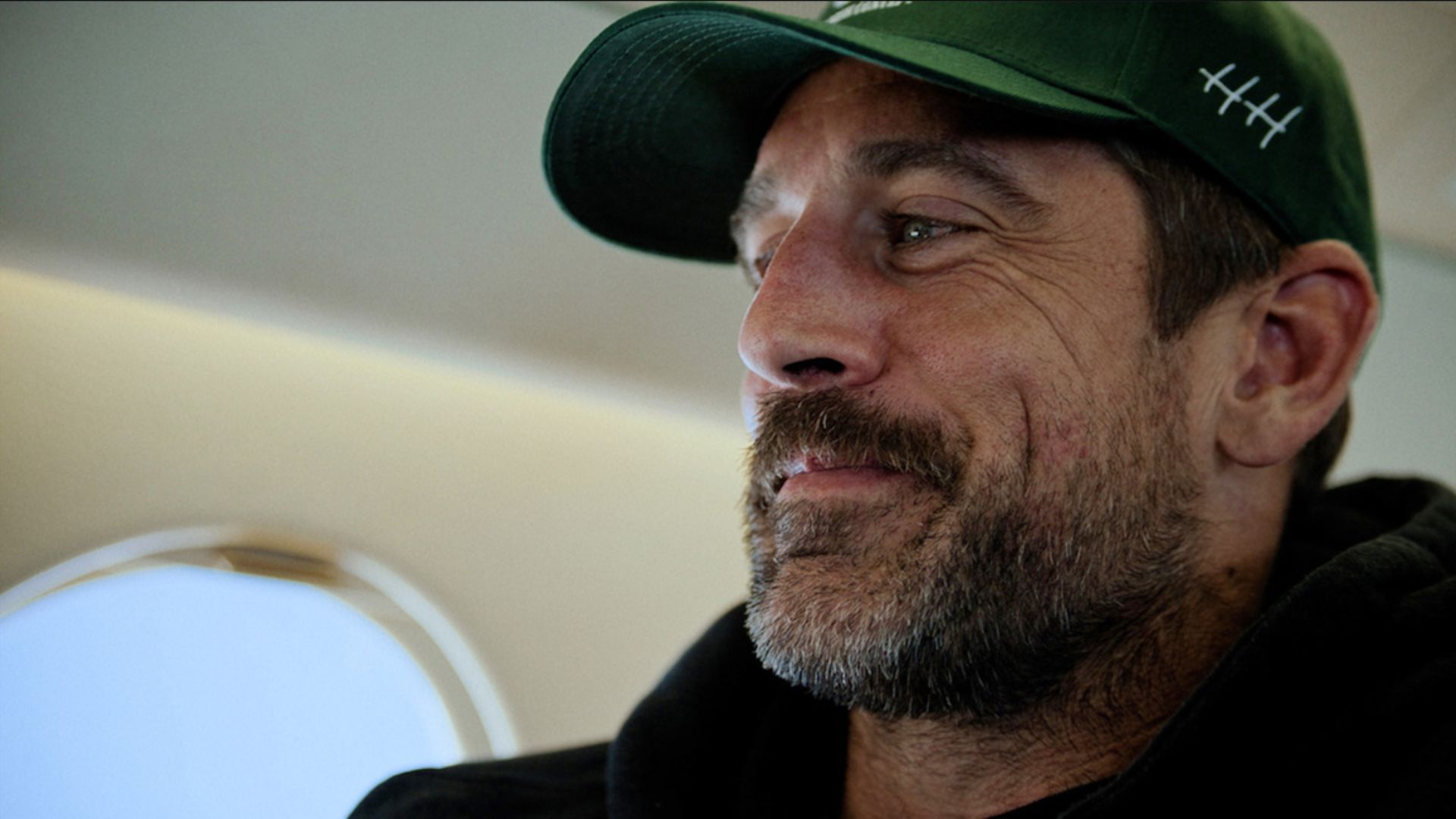 Aaron Rodgers from his upcoming docuseries Aaron Rodgers: Enigma | Image Source: Netflix