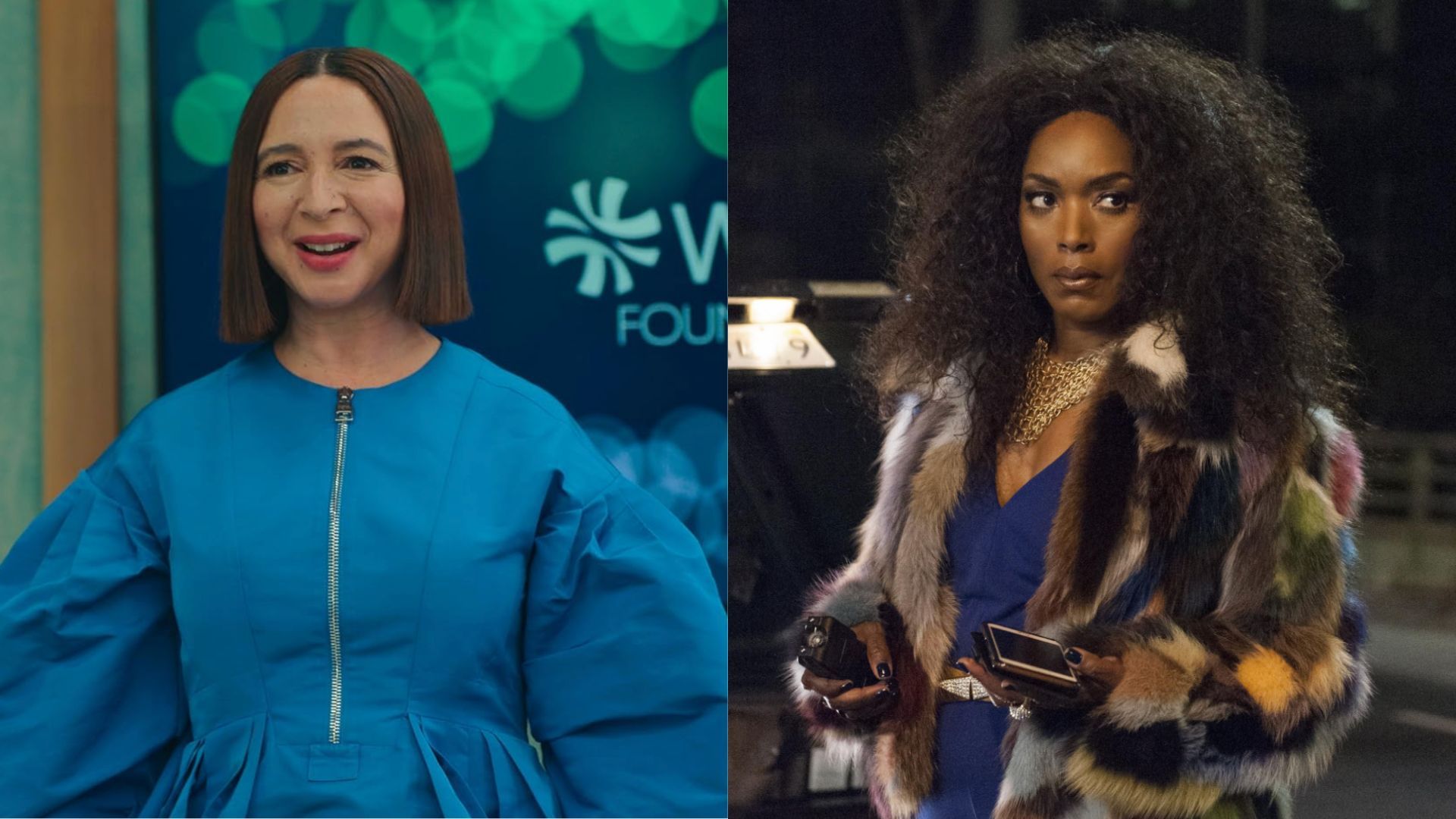 Maya Rudolph in Loot and Angela Bassett in American Horror Story (Images via Apple TV+ and FX)