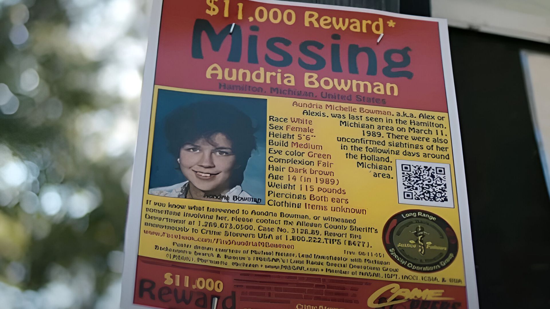 Aundria Bowman went missing in 1989 (Image Source: Netflix)