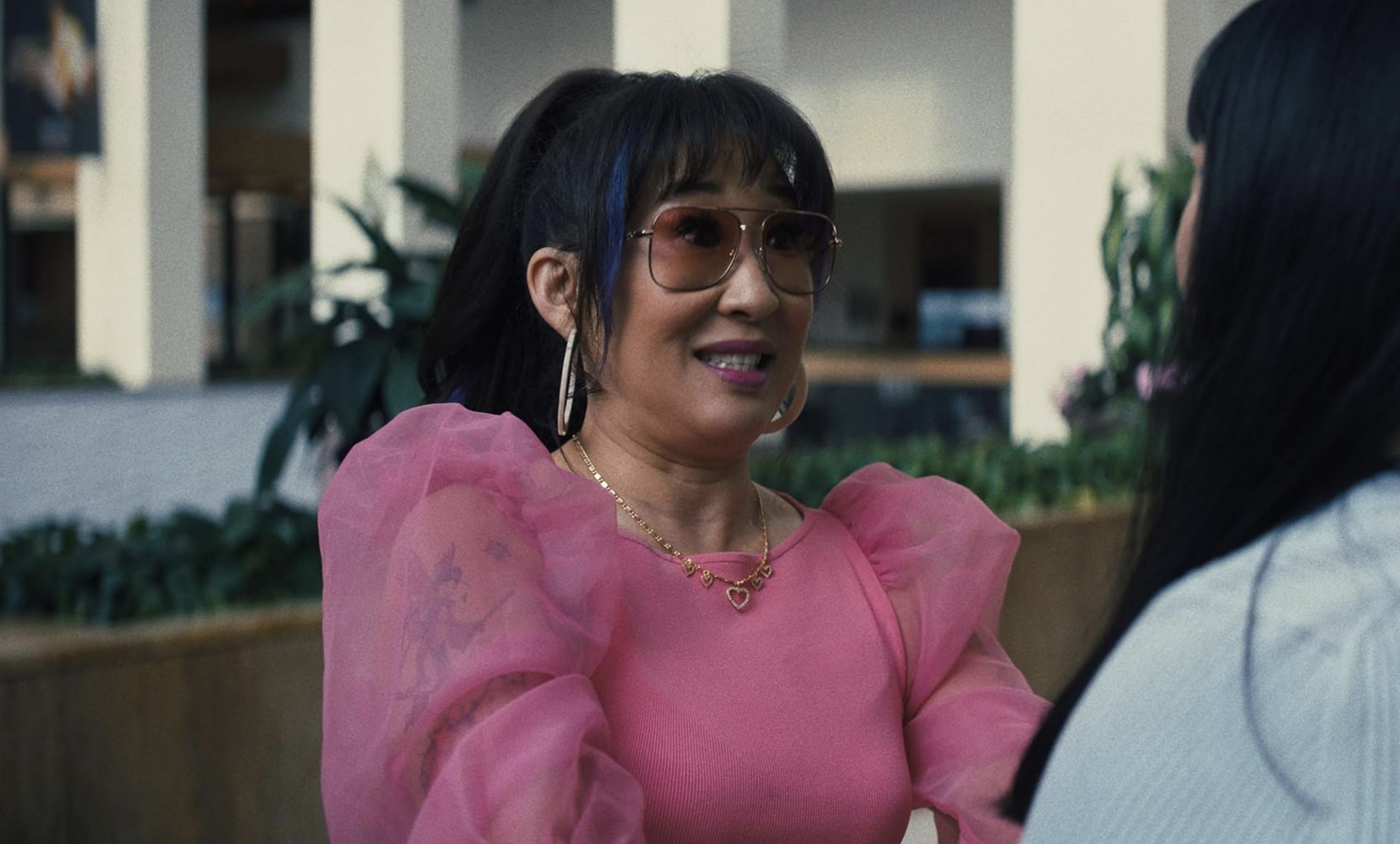 Sandra Oh in Quiz Lady (Image via Hulu/20th Century Studios)