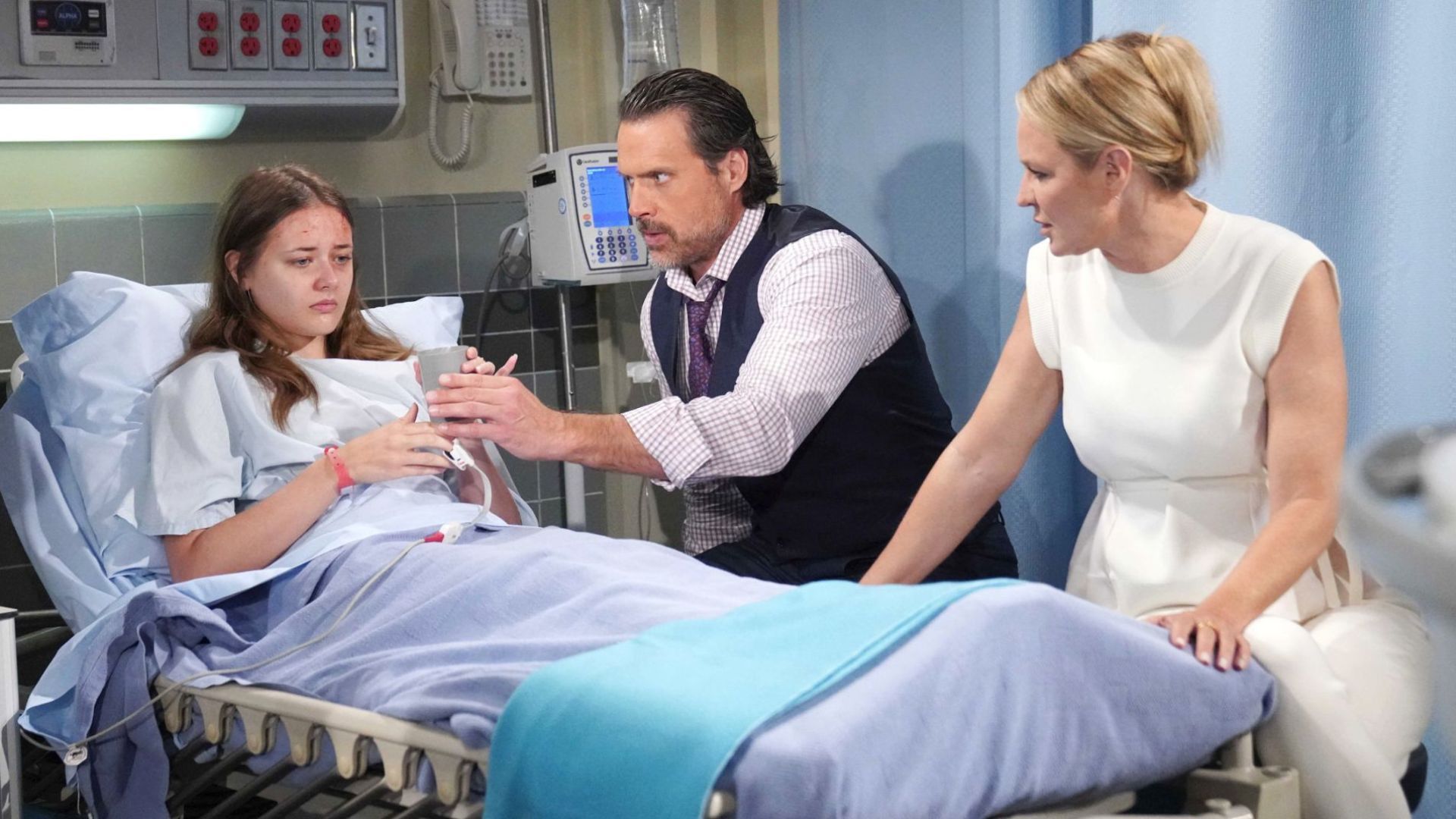 Faith Newman in the hospital on The Young and the Restless | Image Source: CBS