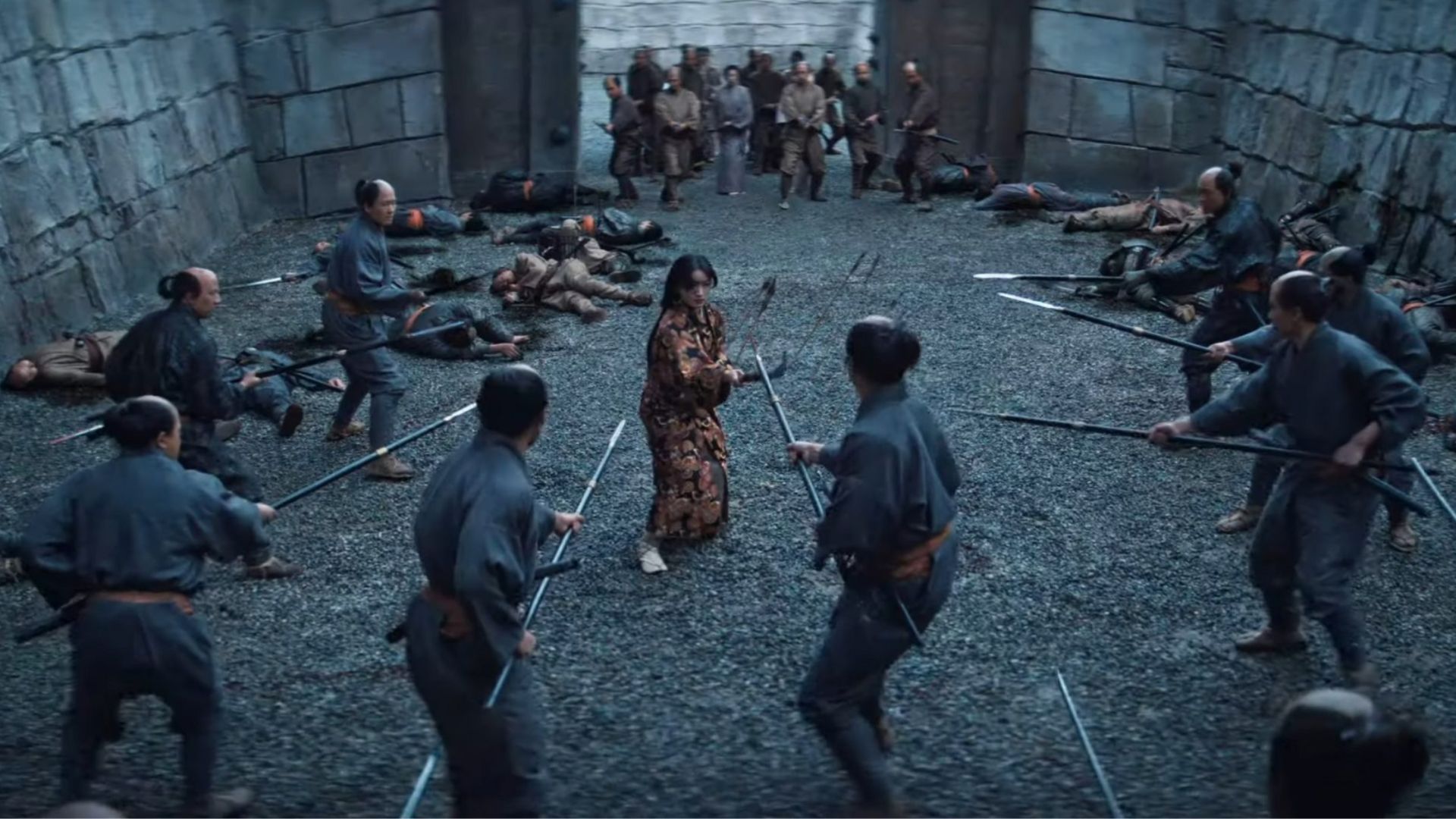 A fight scene from Shogun | Image Source: Hulu