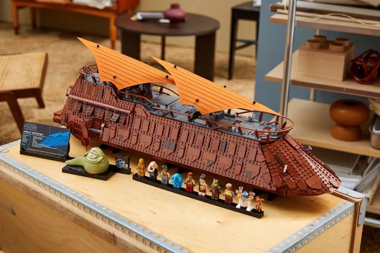 Close-up of Jabba&#039;s sail barge (Image via LEGO)