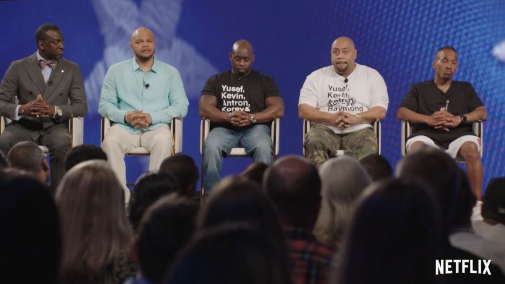 The Central Park Five, now known as The Exonerated Five | Image Source: Netflix