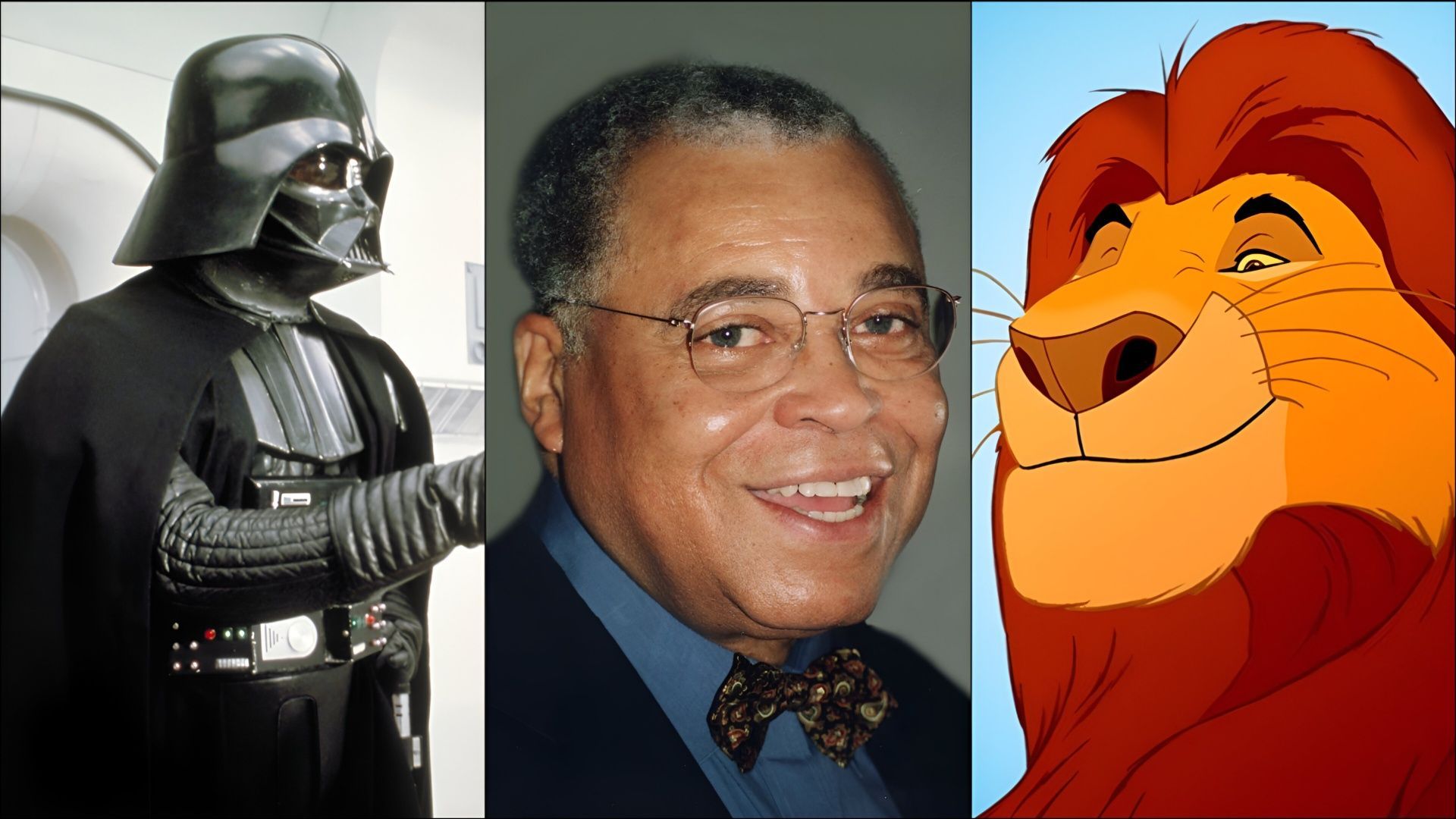 James Earl Jones voiced Mufasa in The Lion King and Darth Vader in Star Wars (Image via lucasfilm.com/John Mathew Smith/Wiki/movies.disney.com)