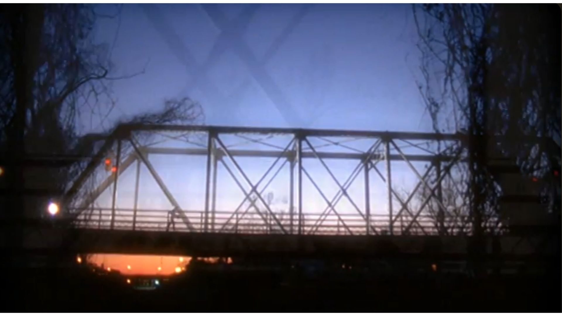 Opening credit of One Tree Hill Season 2, filmed at 6th Street Bridge, Wilmington (Image via Prime Video)