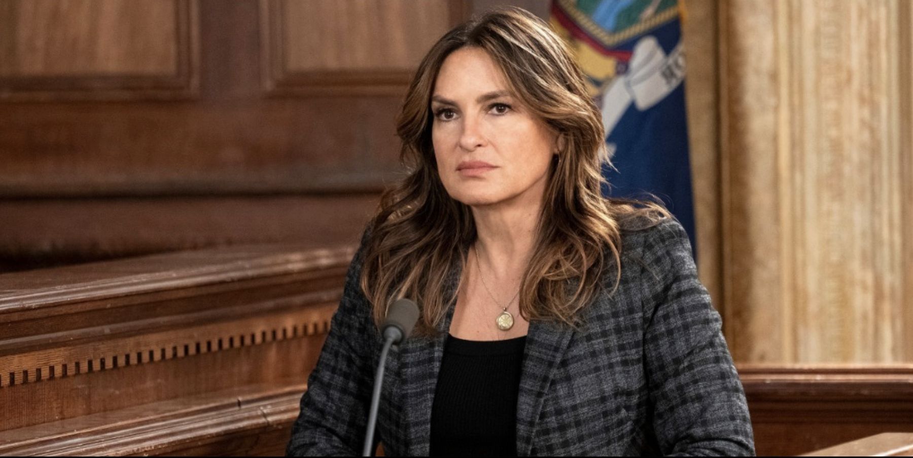 The lead role in Law &amp; Order: SVU is played by Mariska Hargitay, who portrays Captain Olivia Benson (Image via NBC)