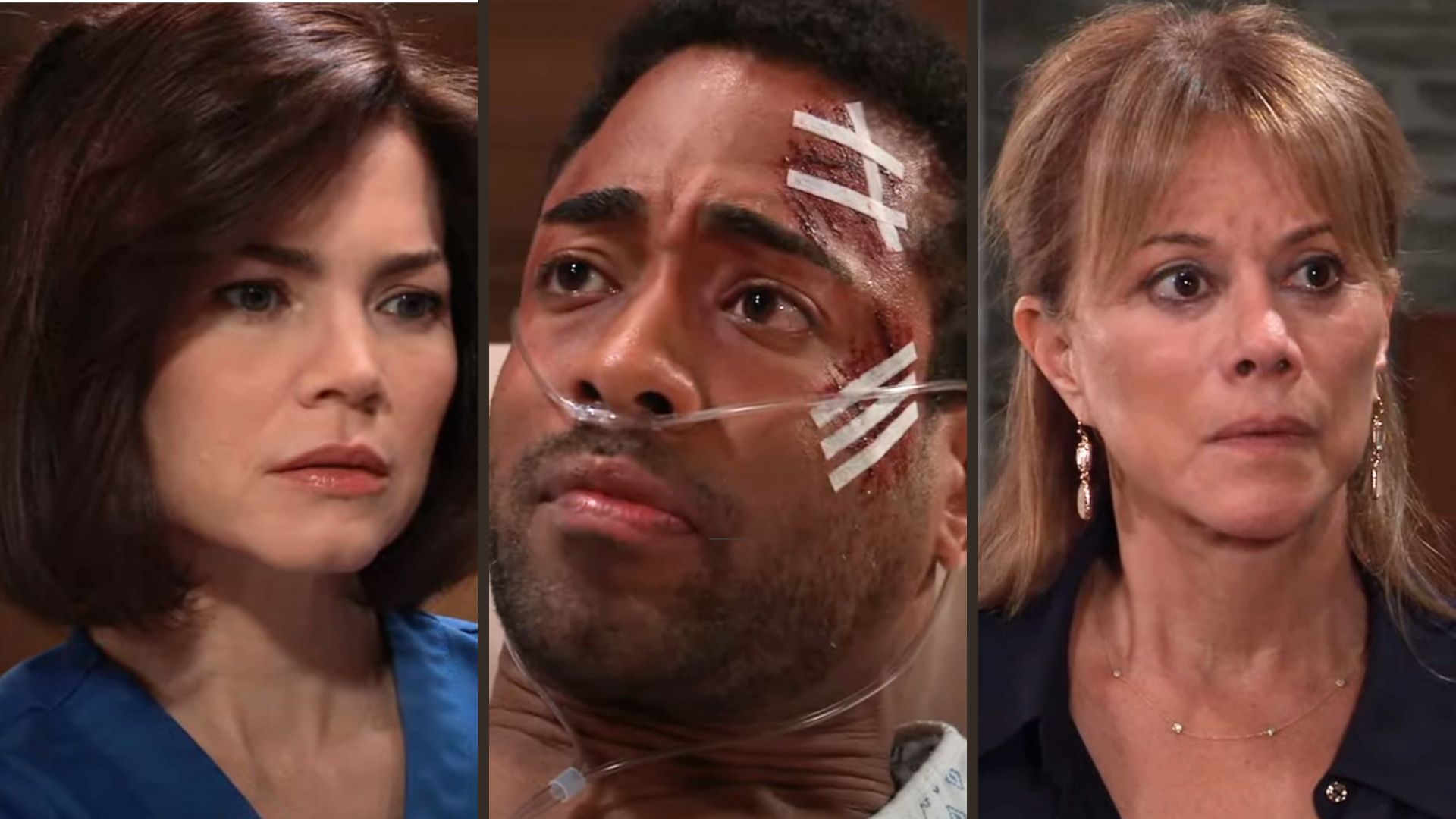 Elizabeth, Isaiah, and Alexis on General Hospital