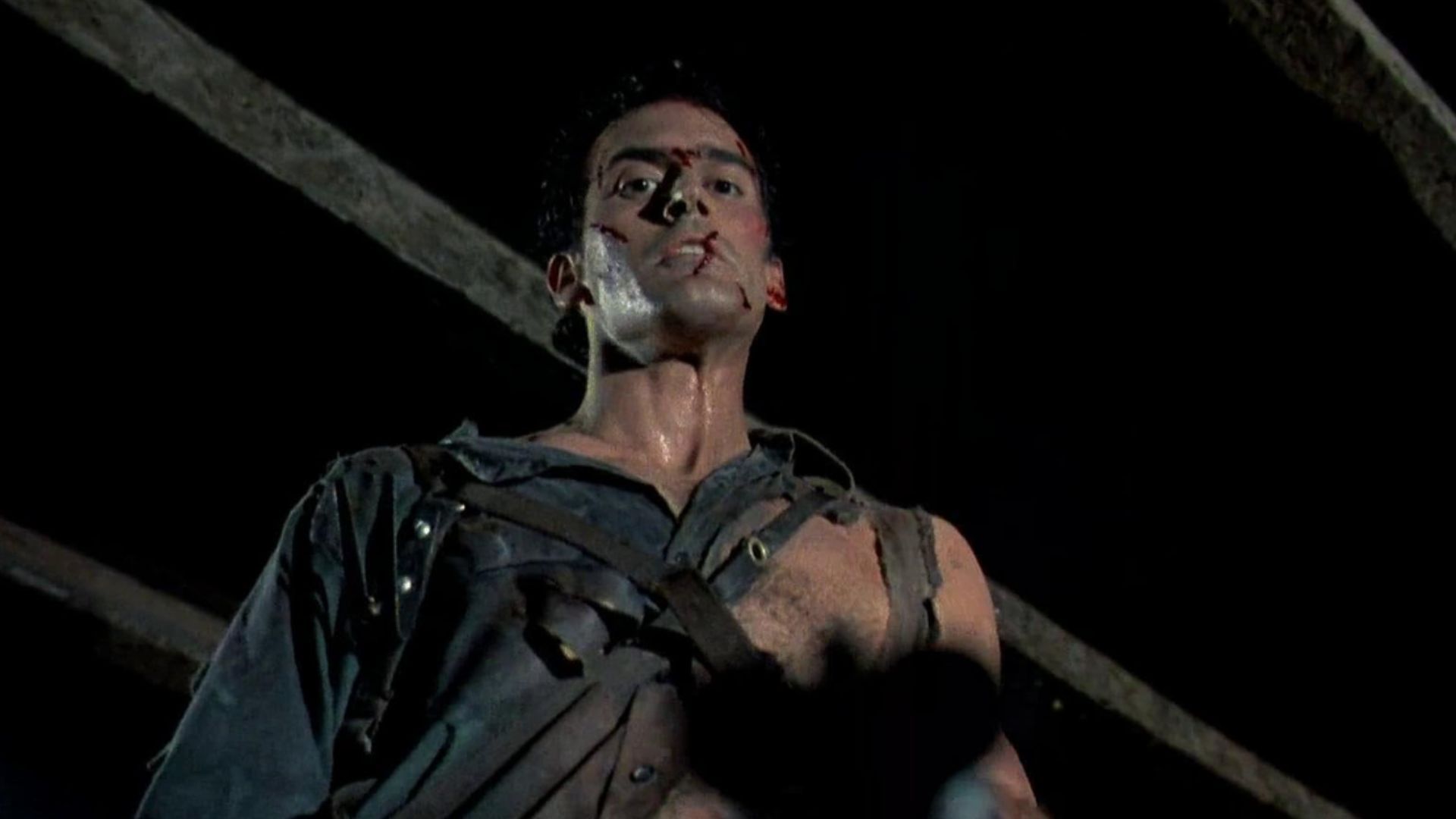 Bruce Campbell in Evil Dead II (Image via Prime Video)