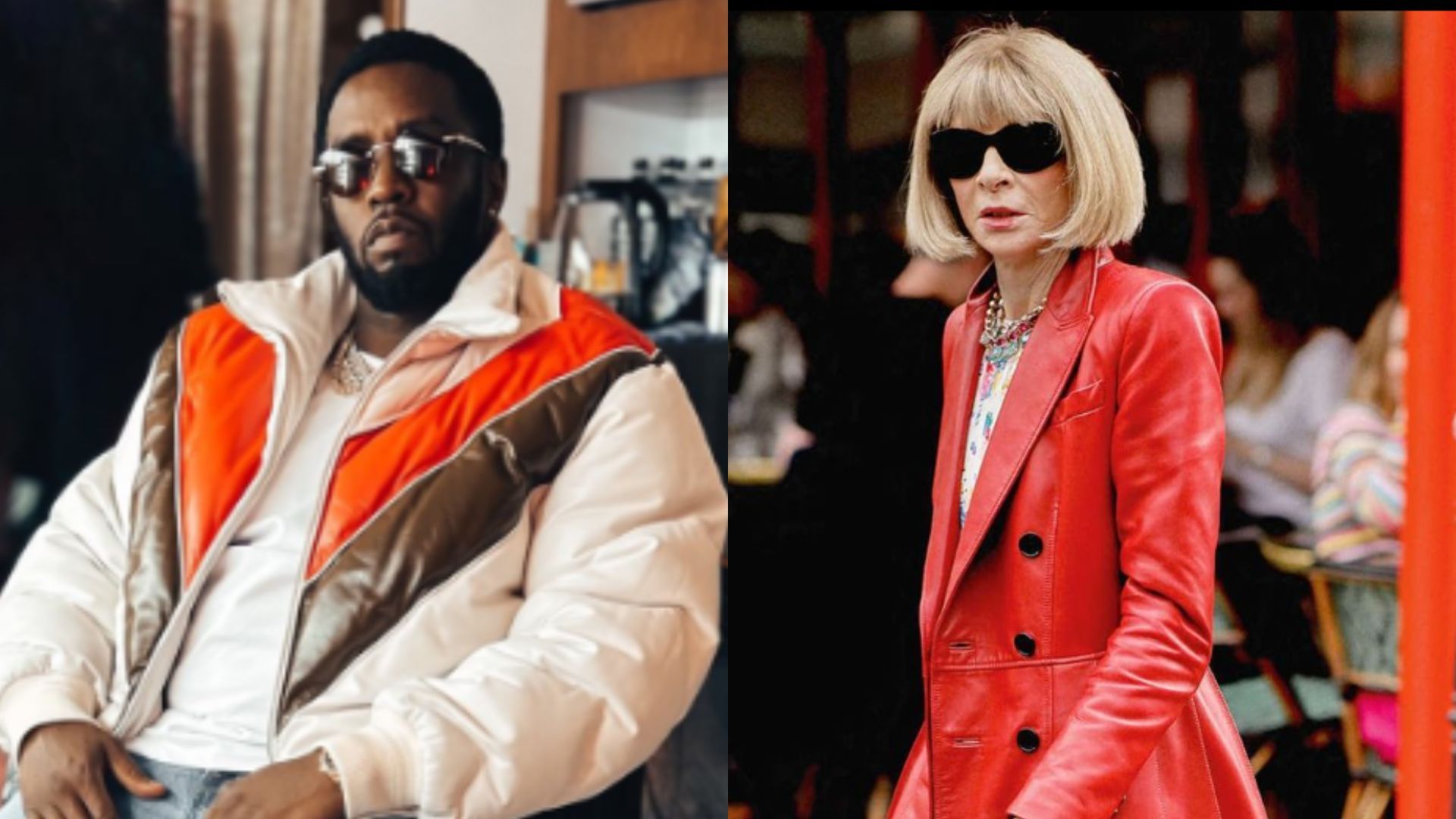 Diddy and Anna Wintour