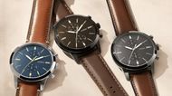 Neutra Chronograph Leather Watches (Image via Fossil)