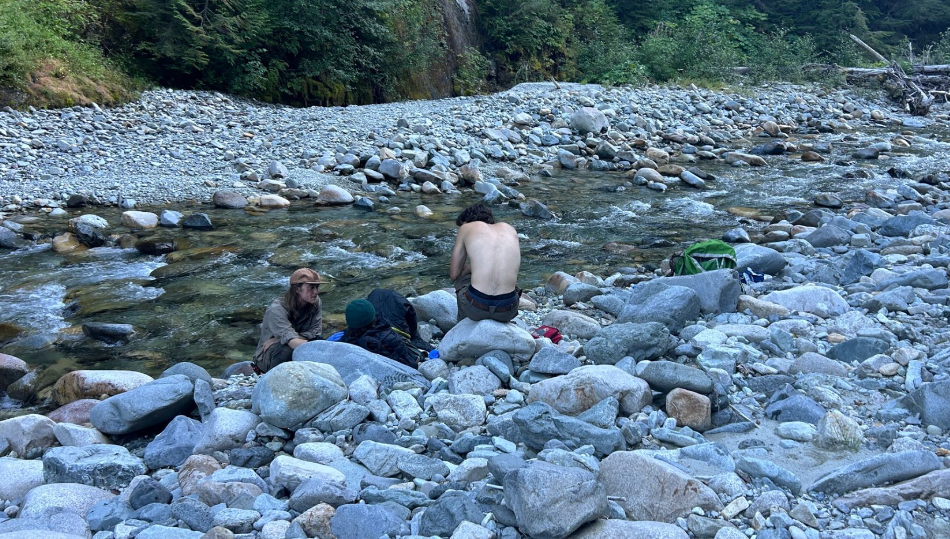 Robert Schock right after he was found on 30 August (Image via Facebook / Jeff Kish)