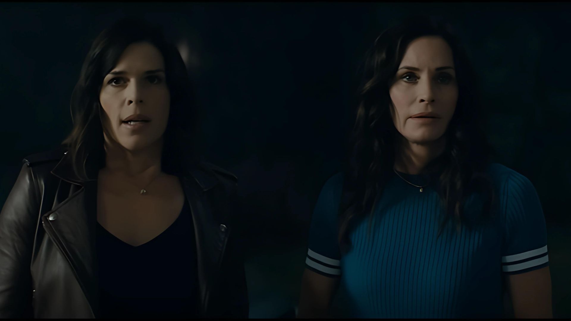 Courteney Cox(Gale Weathers) and Neve Campbell(Sidney Prescott) in Scream 2022 | Image source: Paramount Pictures