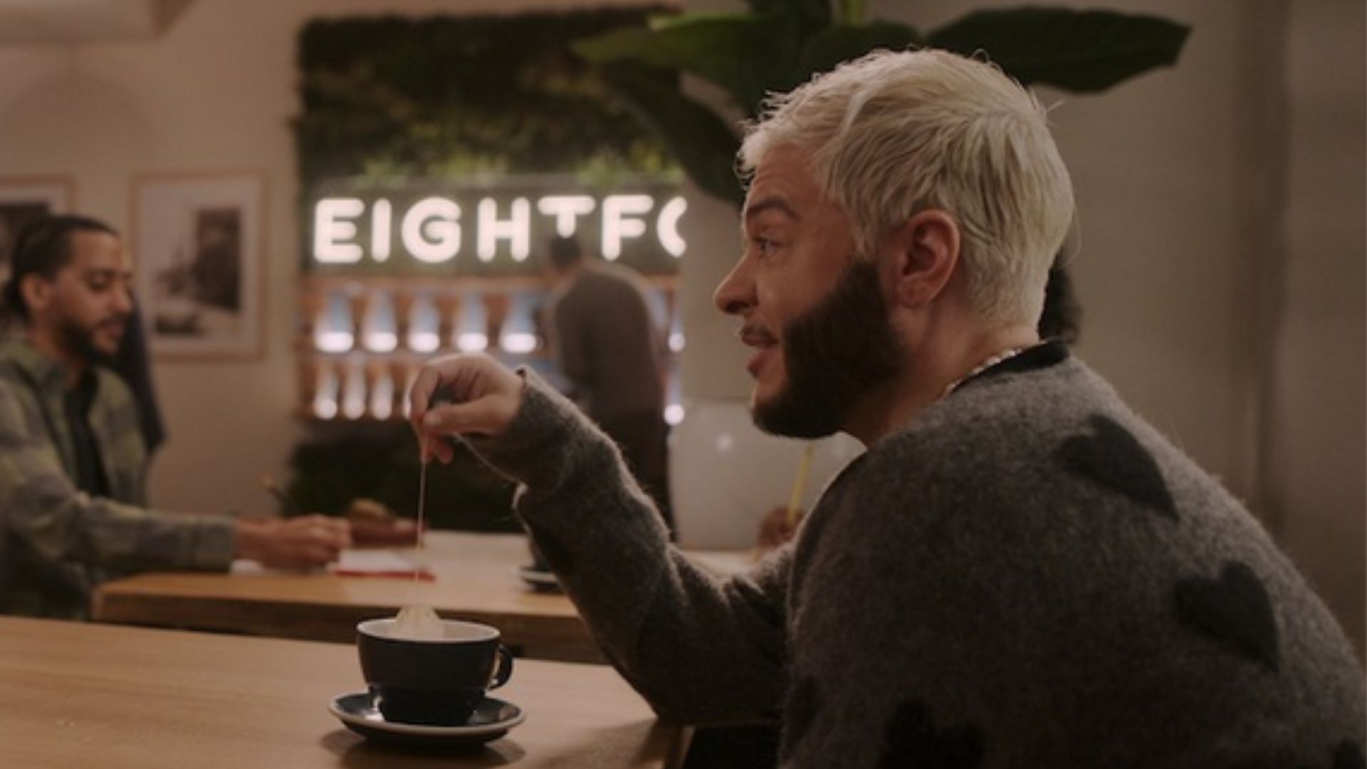 Tyson at Eightfold Coffee / (Image via Netflix)