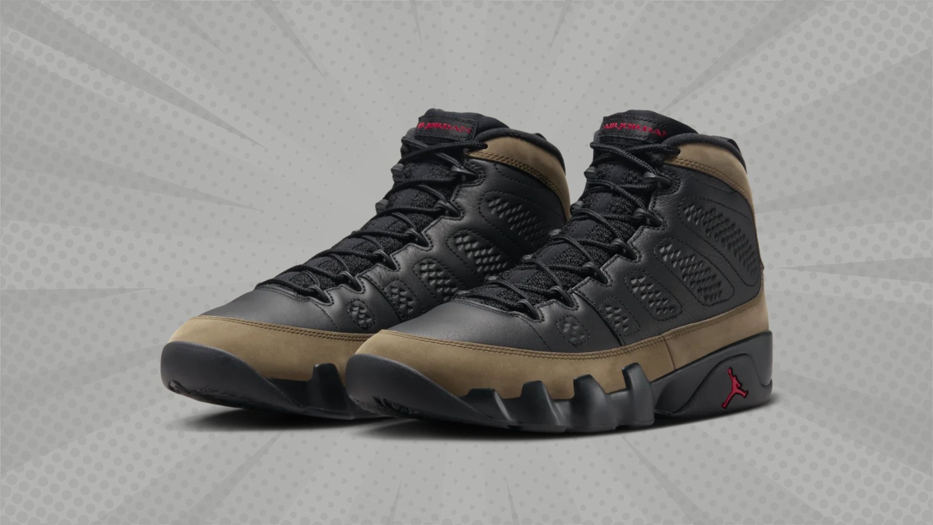 Nike Air Jordan 9 &quot;Olive&quot; (Image via Nike)