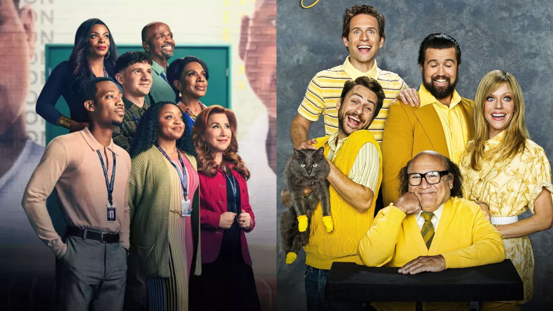 Abbott Elementary will have a crossover episode with It&rsquo;s Always Sunny In Philadelphia (Images via Hulu and Disney+)