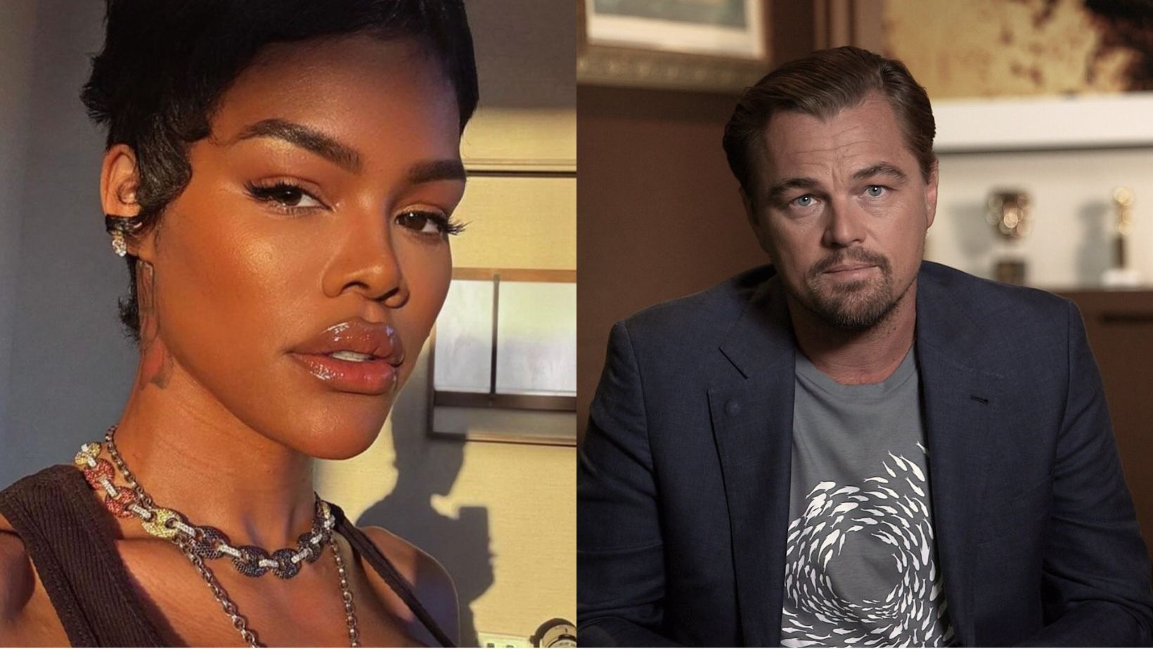 Teyana Taylor and Leonardo DiCaprio (Image via Instagram/@teyanataylor and x/@LeoDiCaprio)