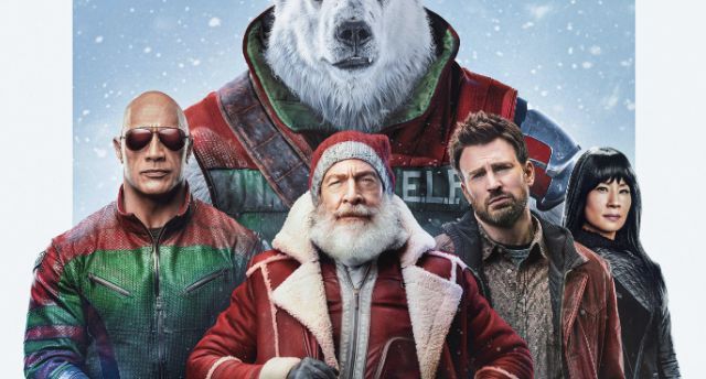 Dwayne Johnson (leftmost) in Red One (Image via Amazon Studios)