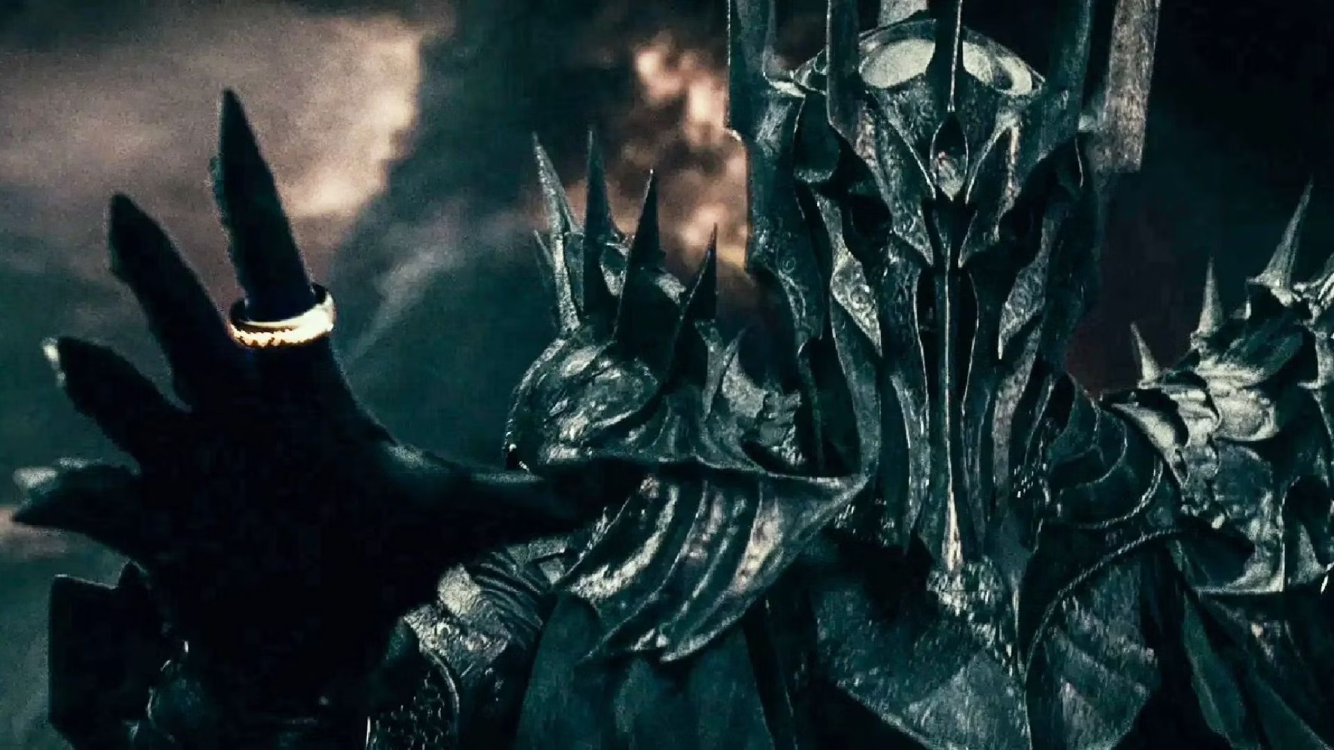 Sauron kills Celebrimbor (image via Prime Video)