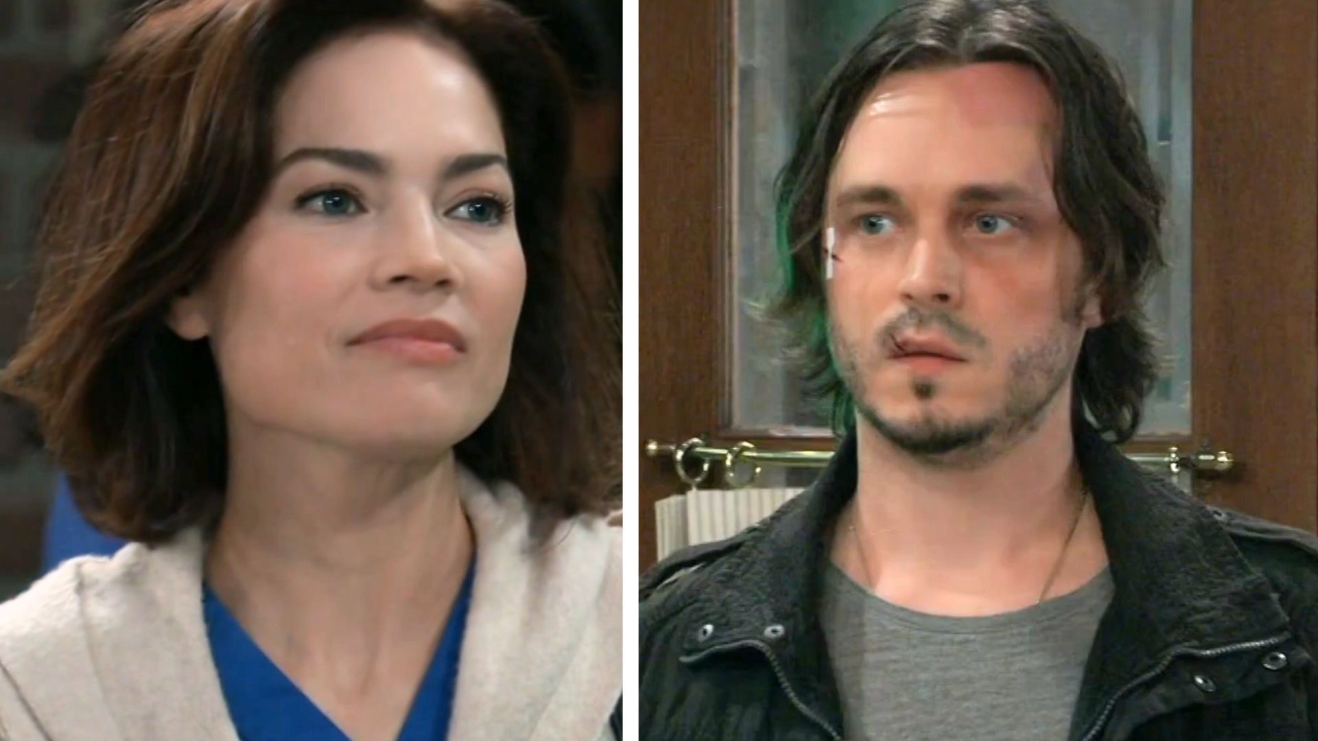 Rebecca Herbst and Jonathan Jackson as Liz and Lucky | Image Source: ABC