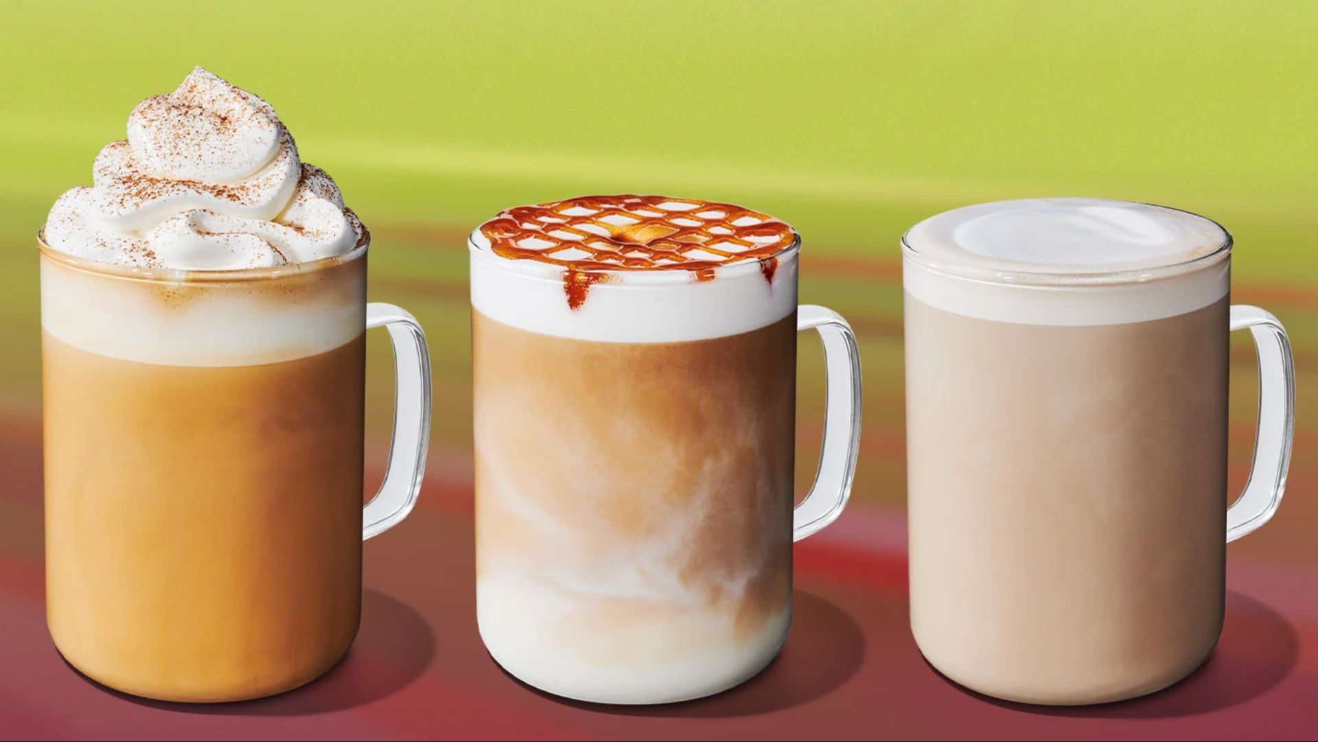 PSL and Pecan Crunch Latte (Image via starbucks.com)